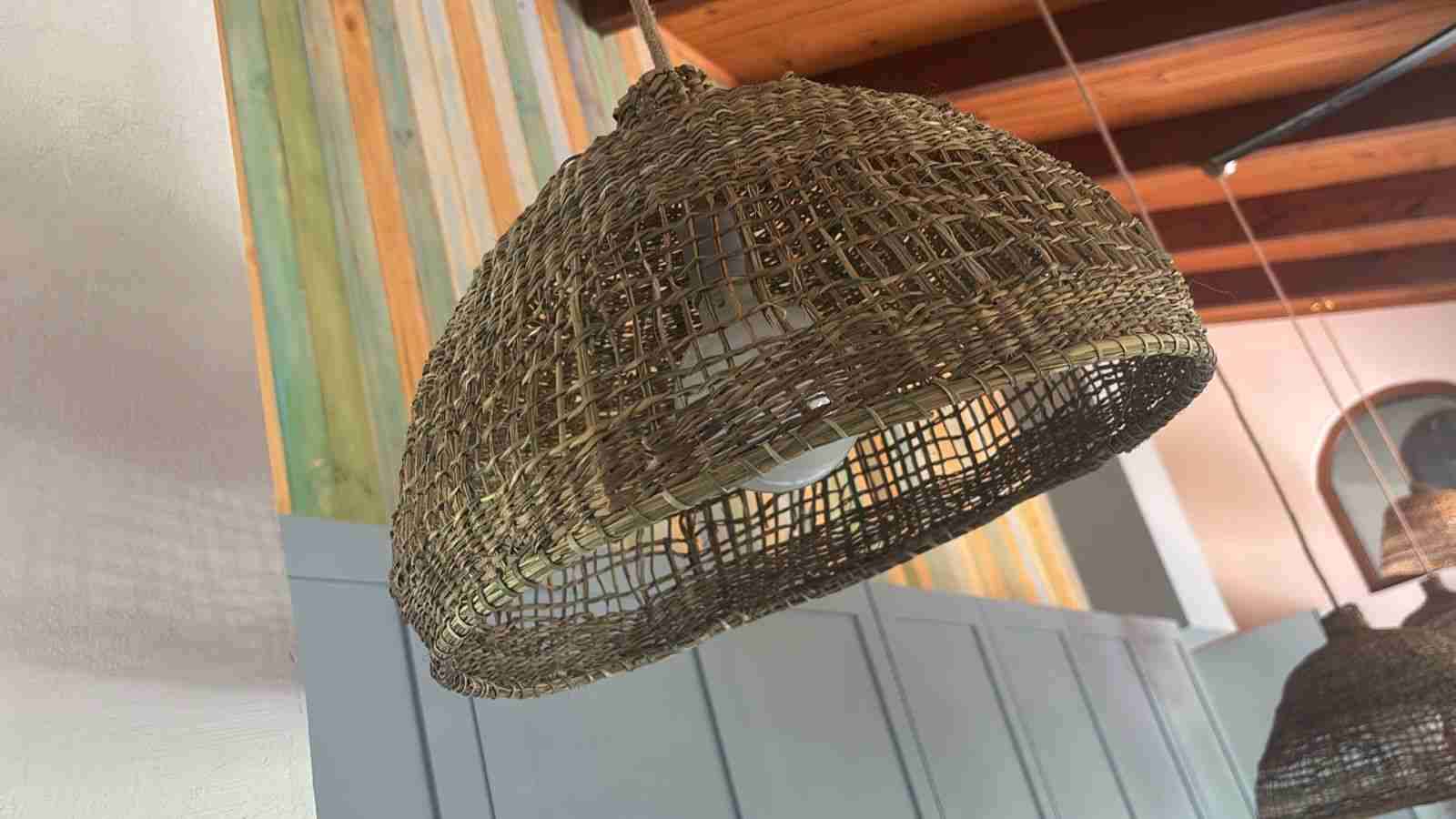 Lámpara colgante de mimbre - miniatura 5