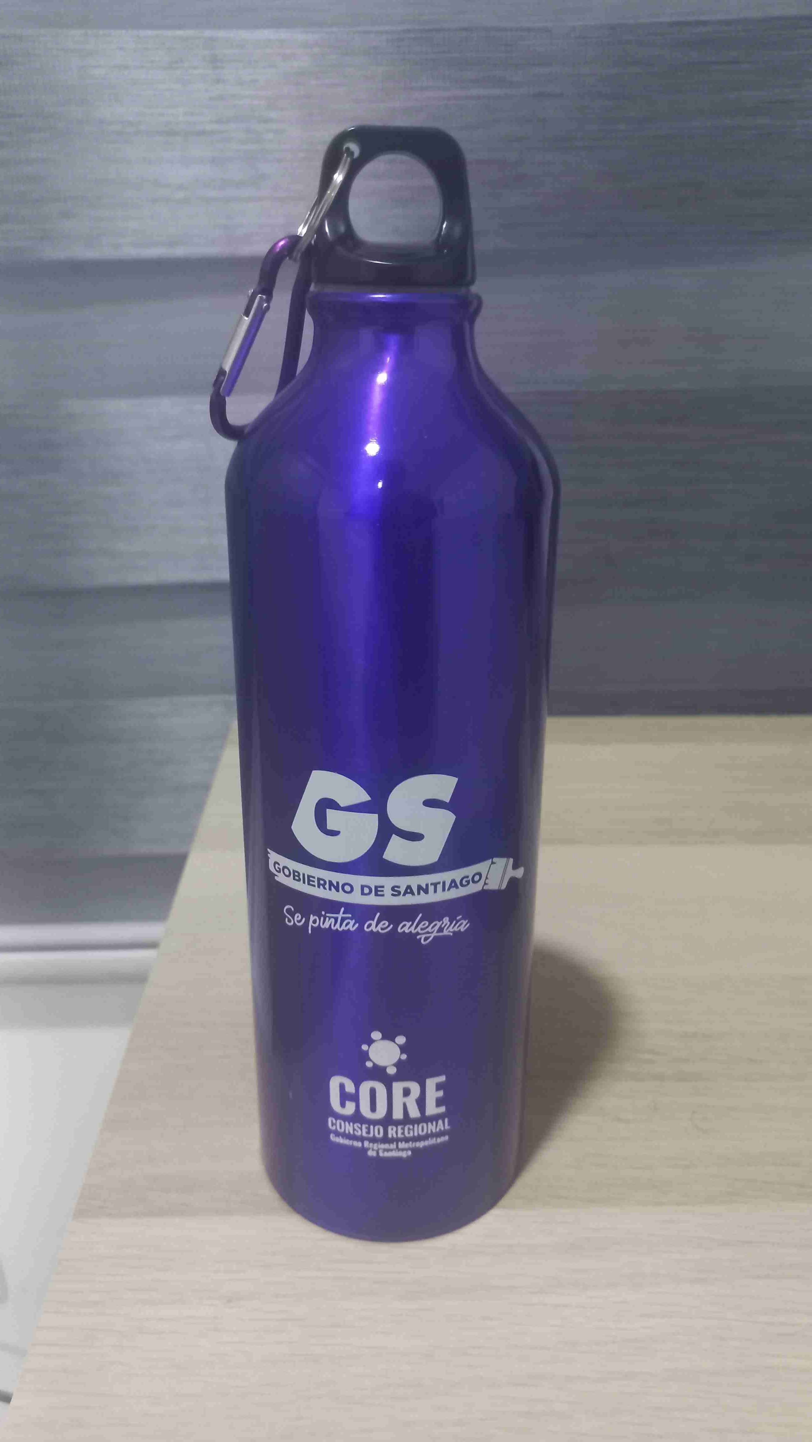 Botella deportiva metálica