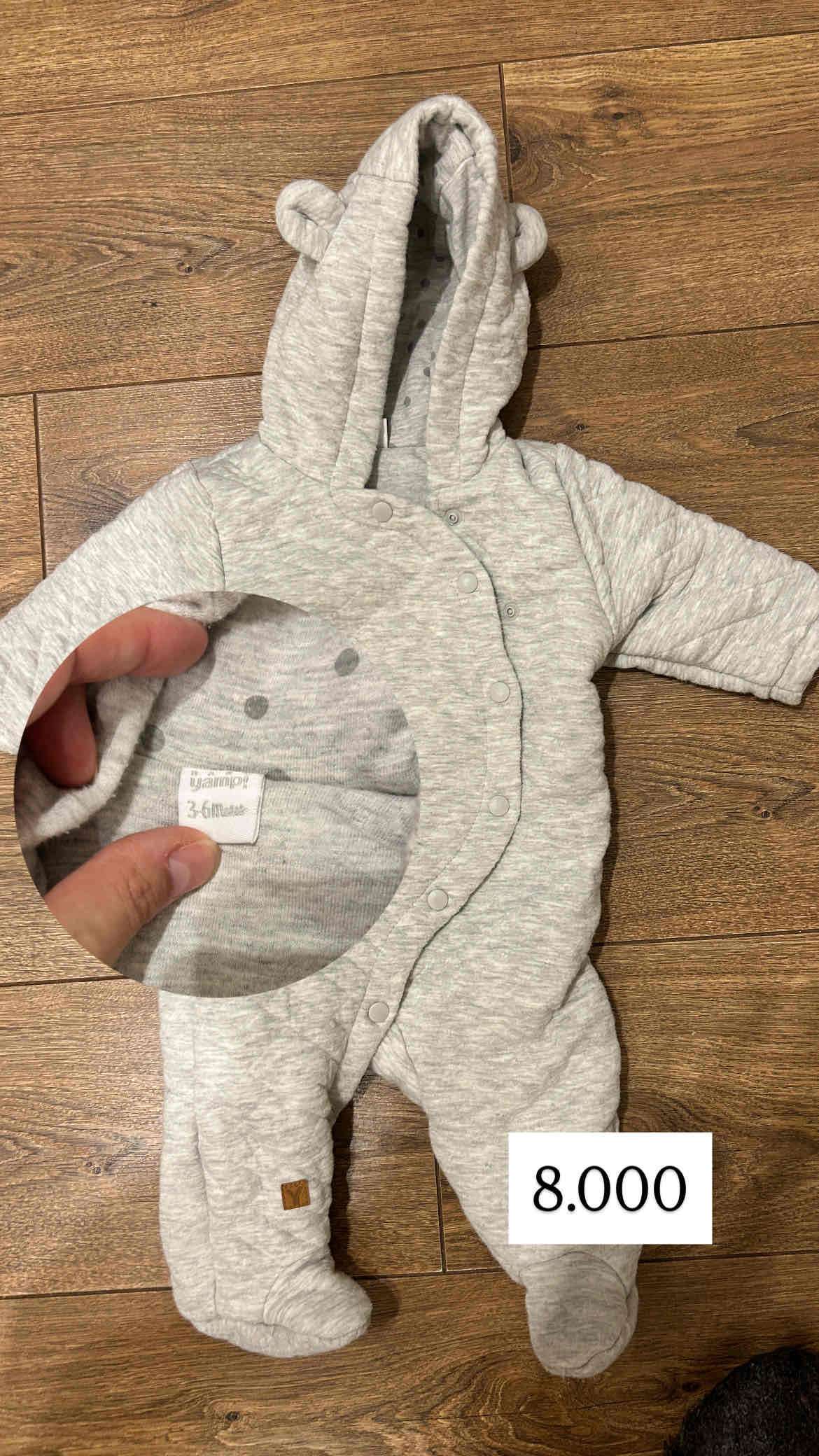 Enterito de bebé gris 3-6 meses