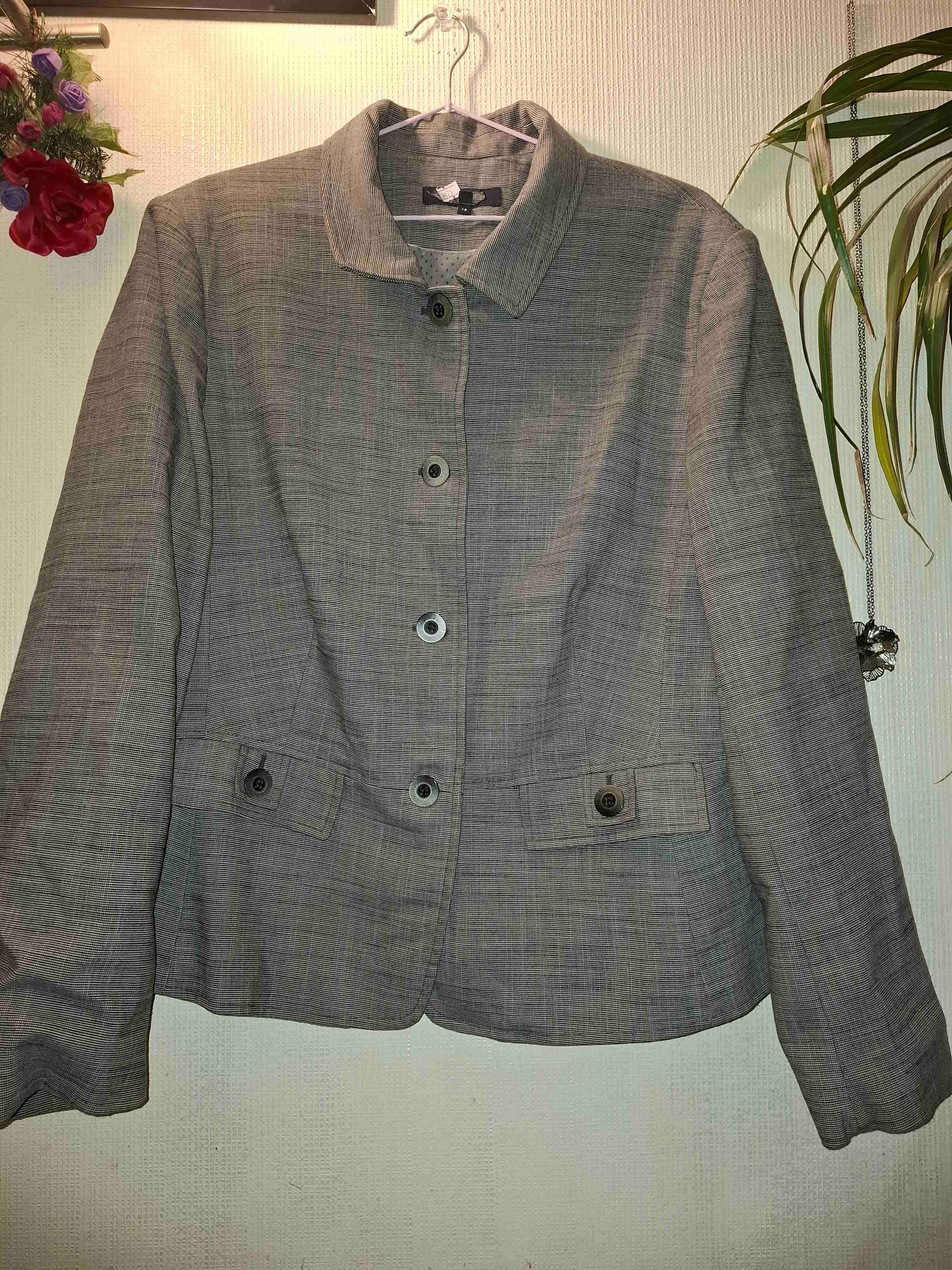 Blazer gris para mujer - miniatura 2