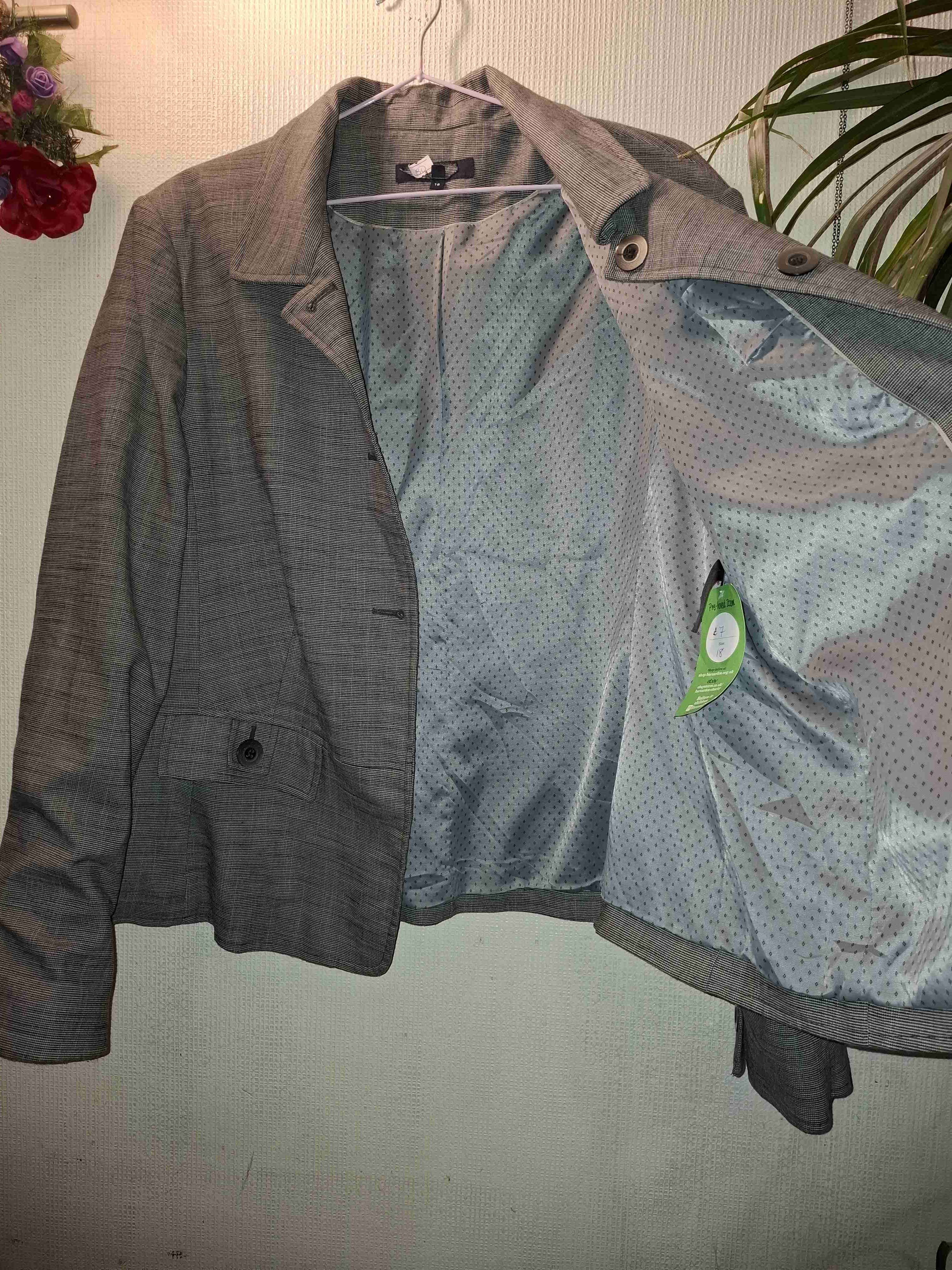 Blazer gris para mujer - miniatura 3