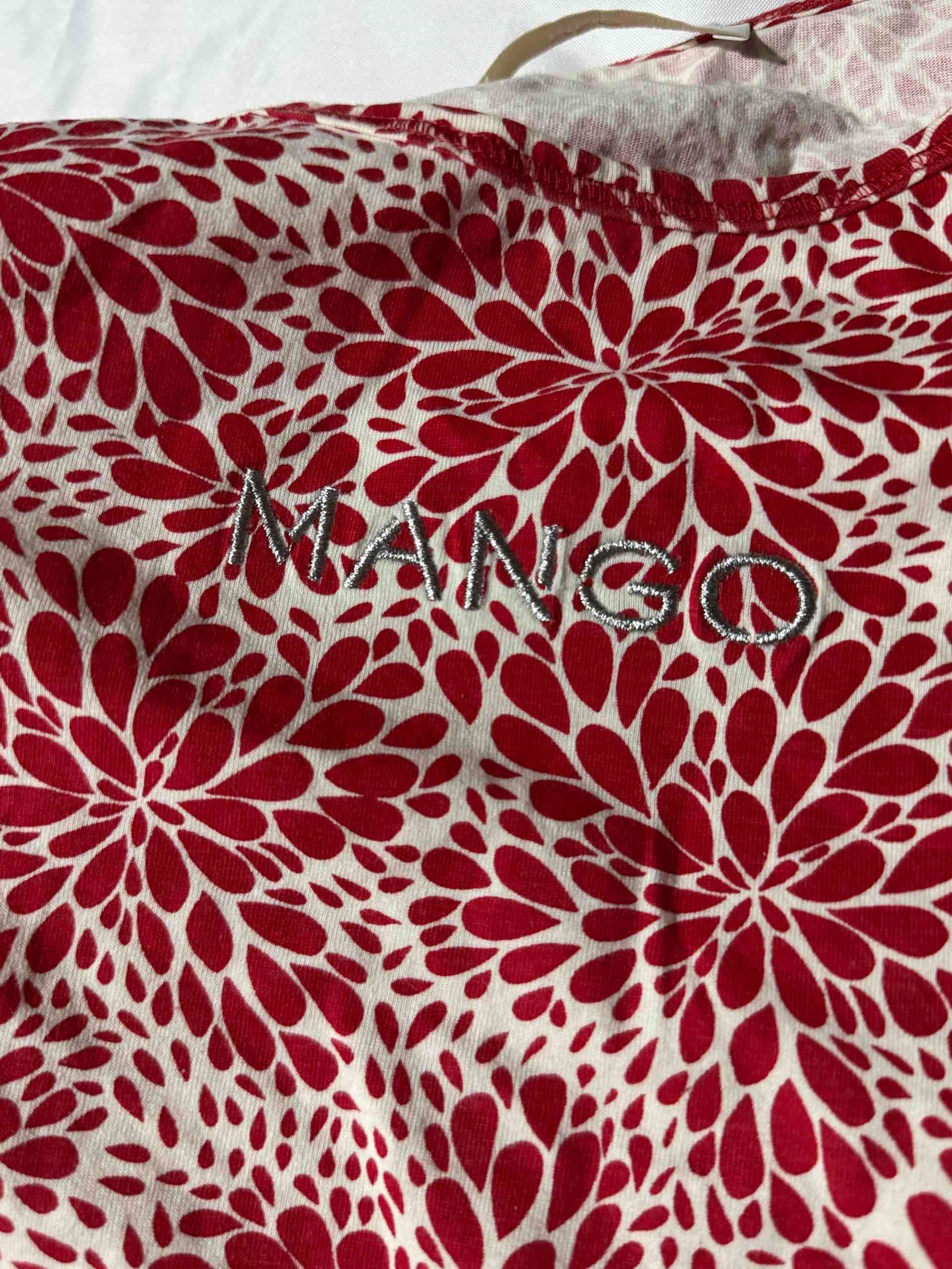 Polera MANGO estampada roja floral - miniatura 2