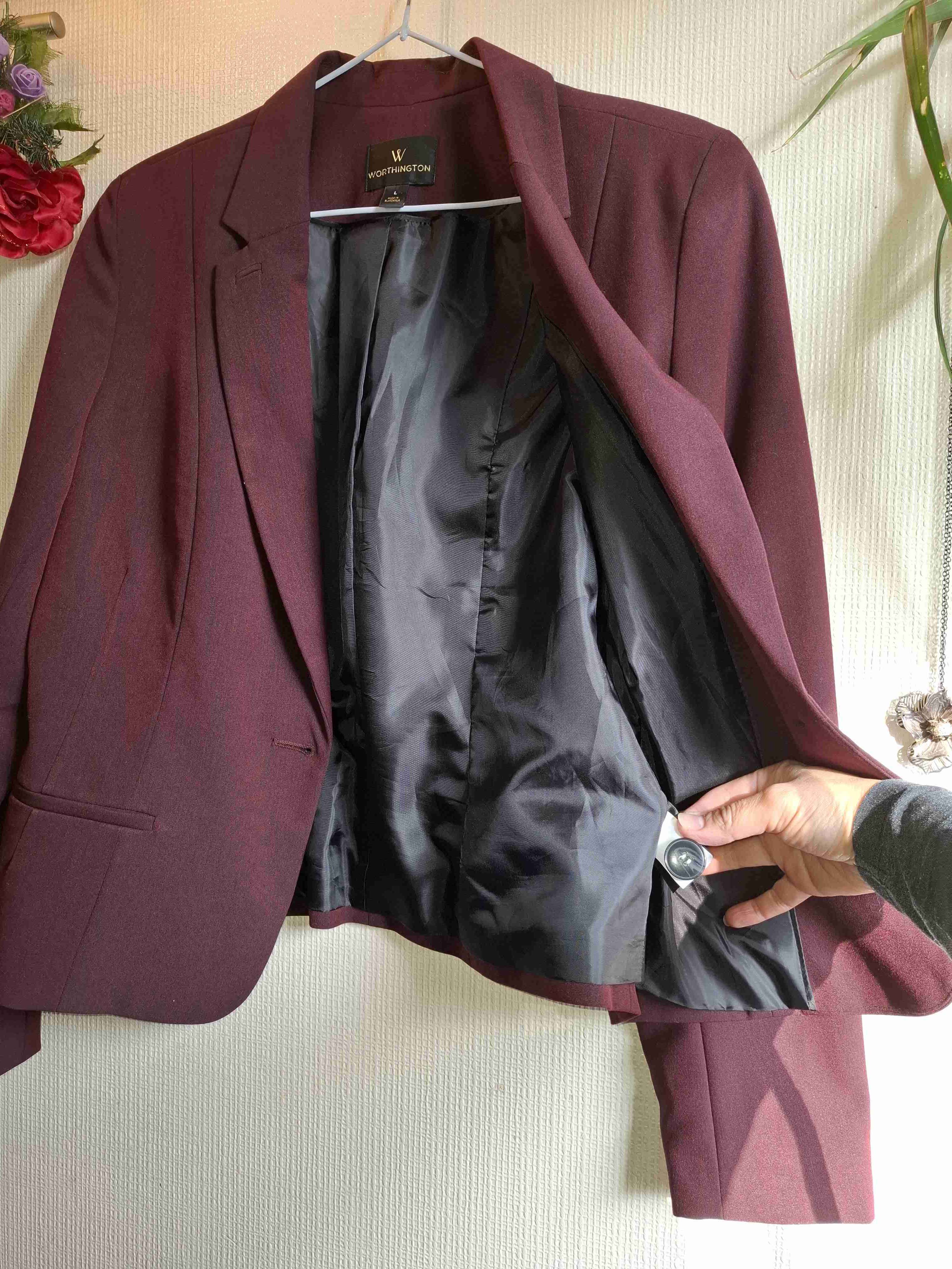 Blazer burdeos Worthington