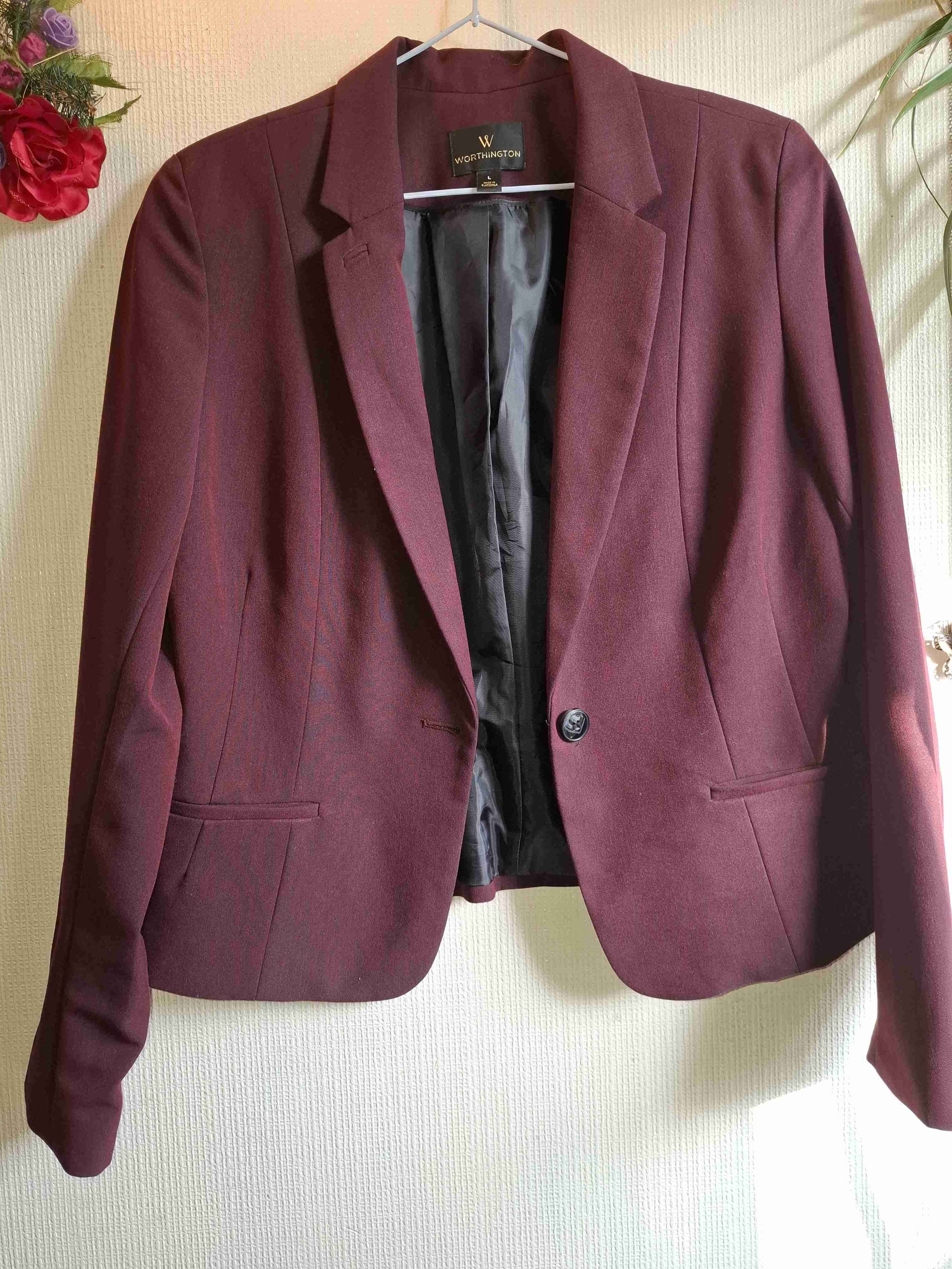 Blazer burdeos Worthington - miniatura 3
