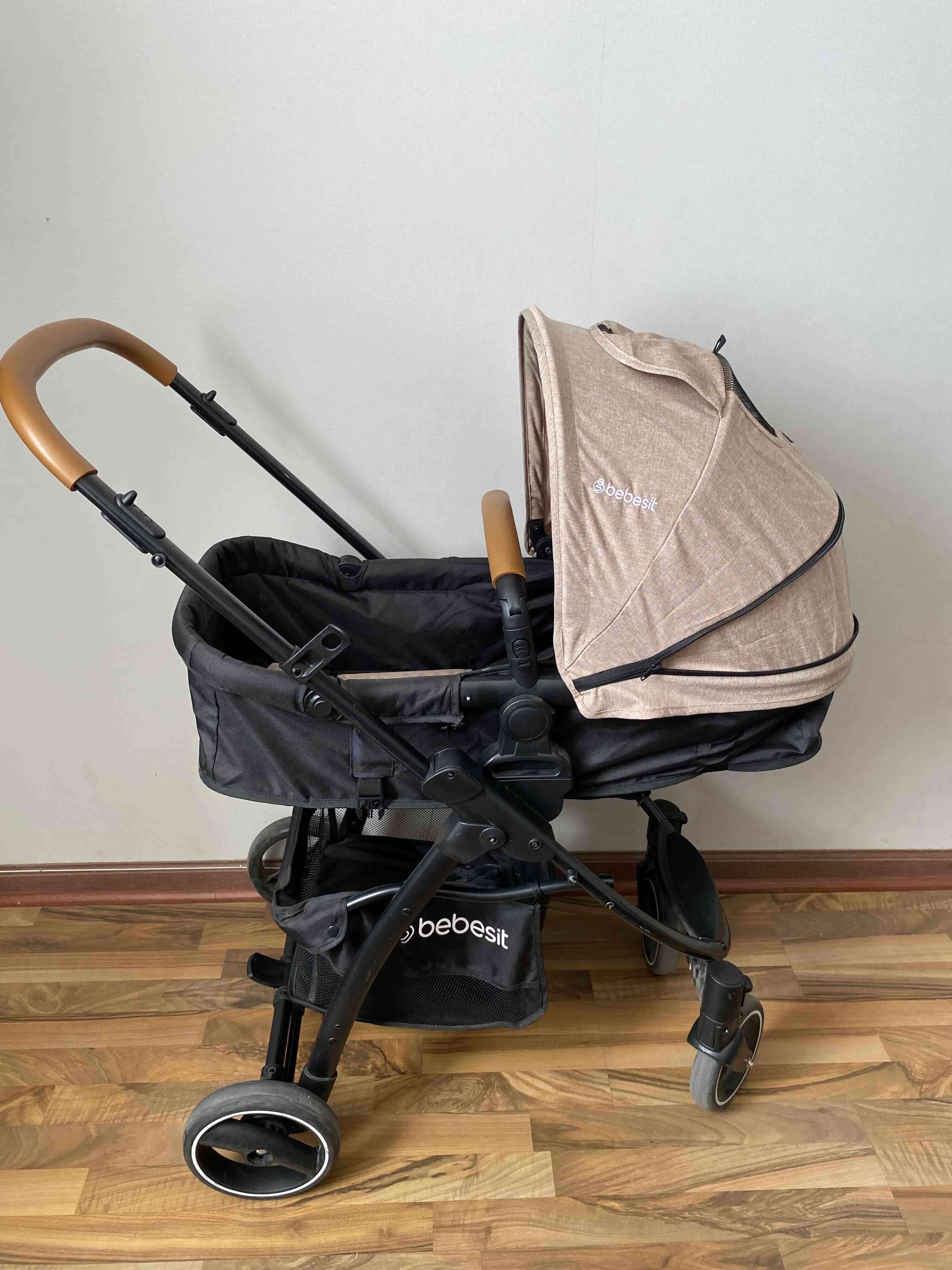Coche de bebé Bebesit beige - miniatura 2