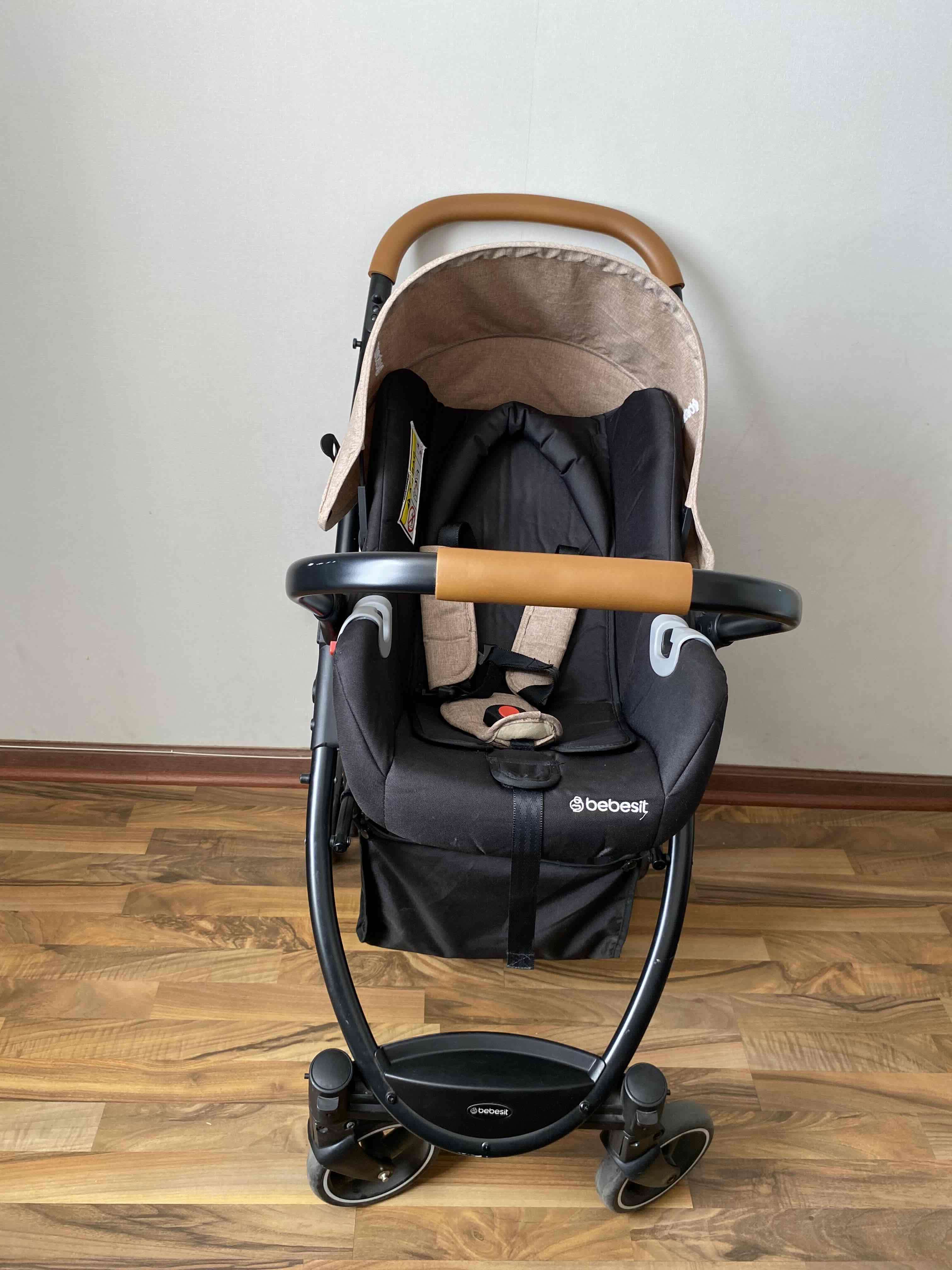 Coche de bebé Bebesit beige - miniatura 4