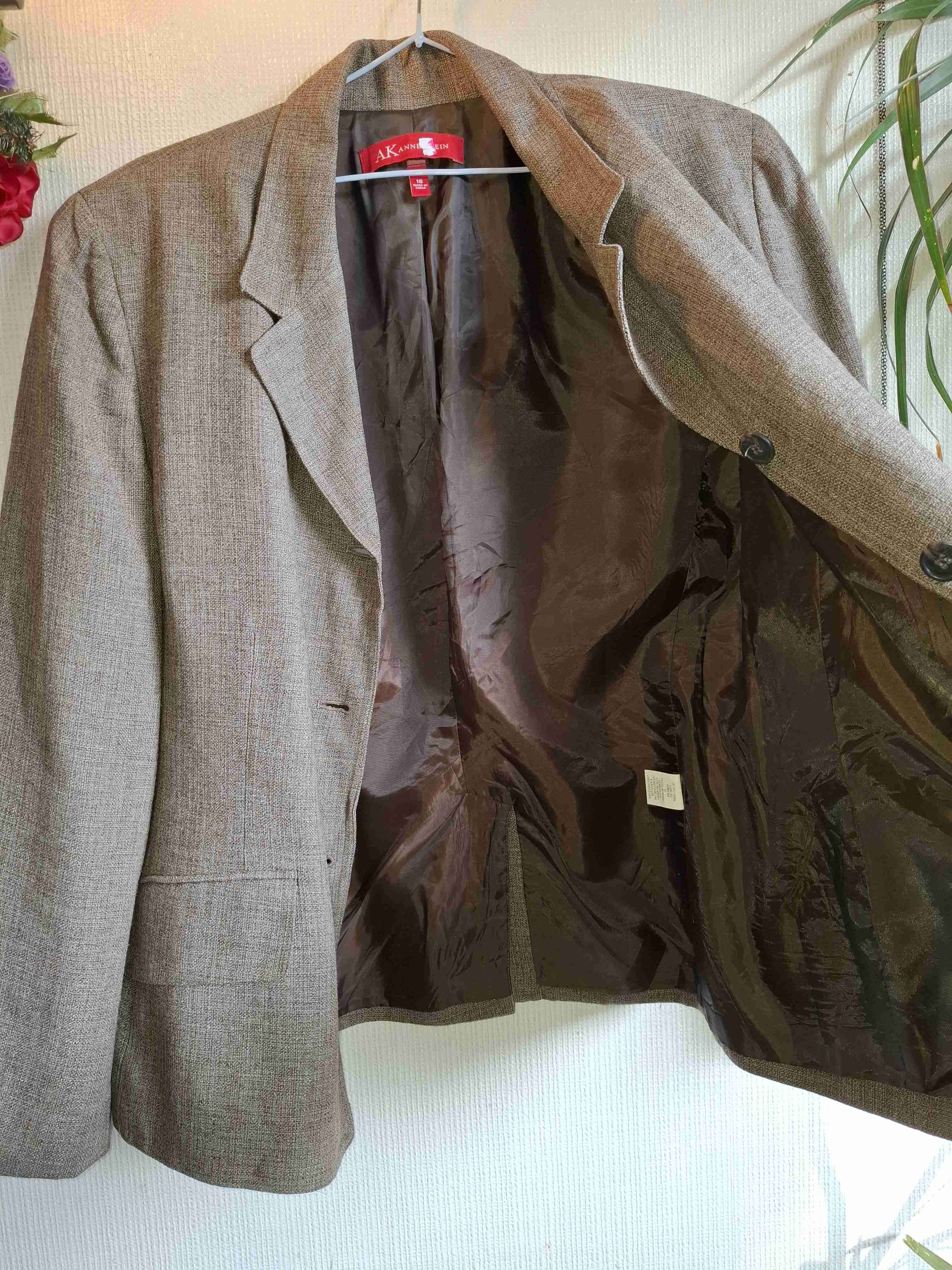 Blazer gris mujer AK Anne Klein - miniatura 3