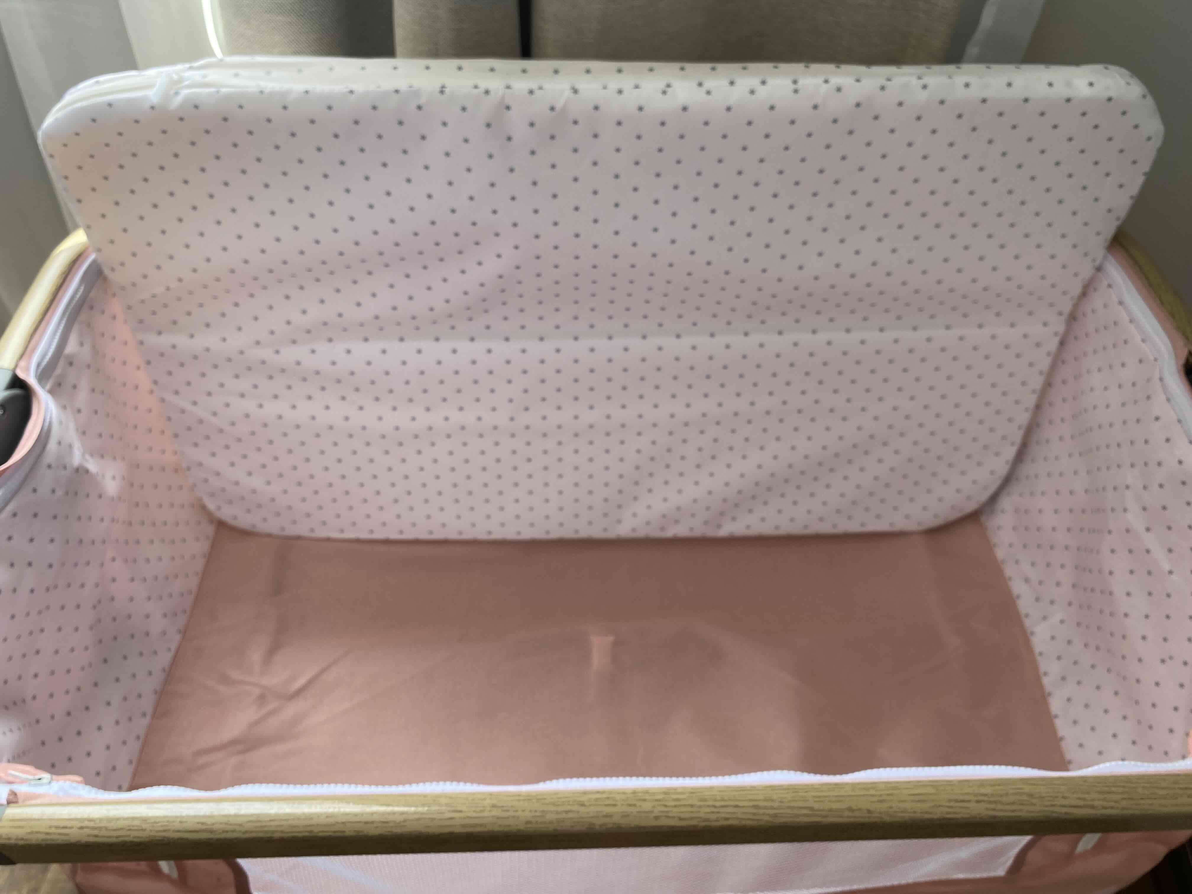 Cuna colecho con mudador rosa lubabycas - miniatura 5