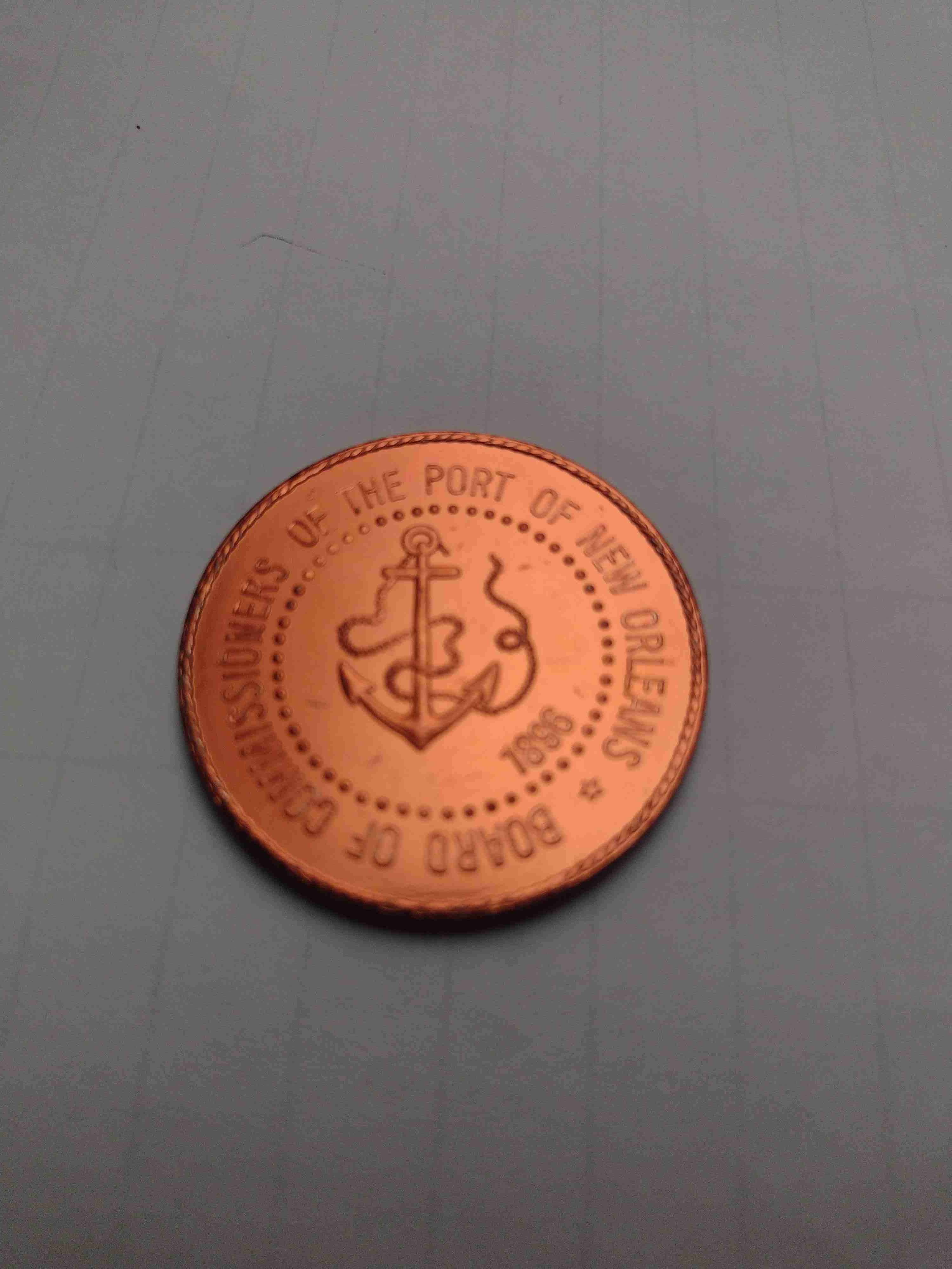 Moneda conmemorativa Port of New Orleans 1973 - miniatura 2