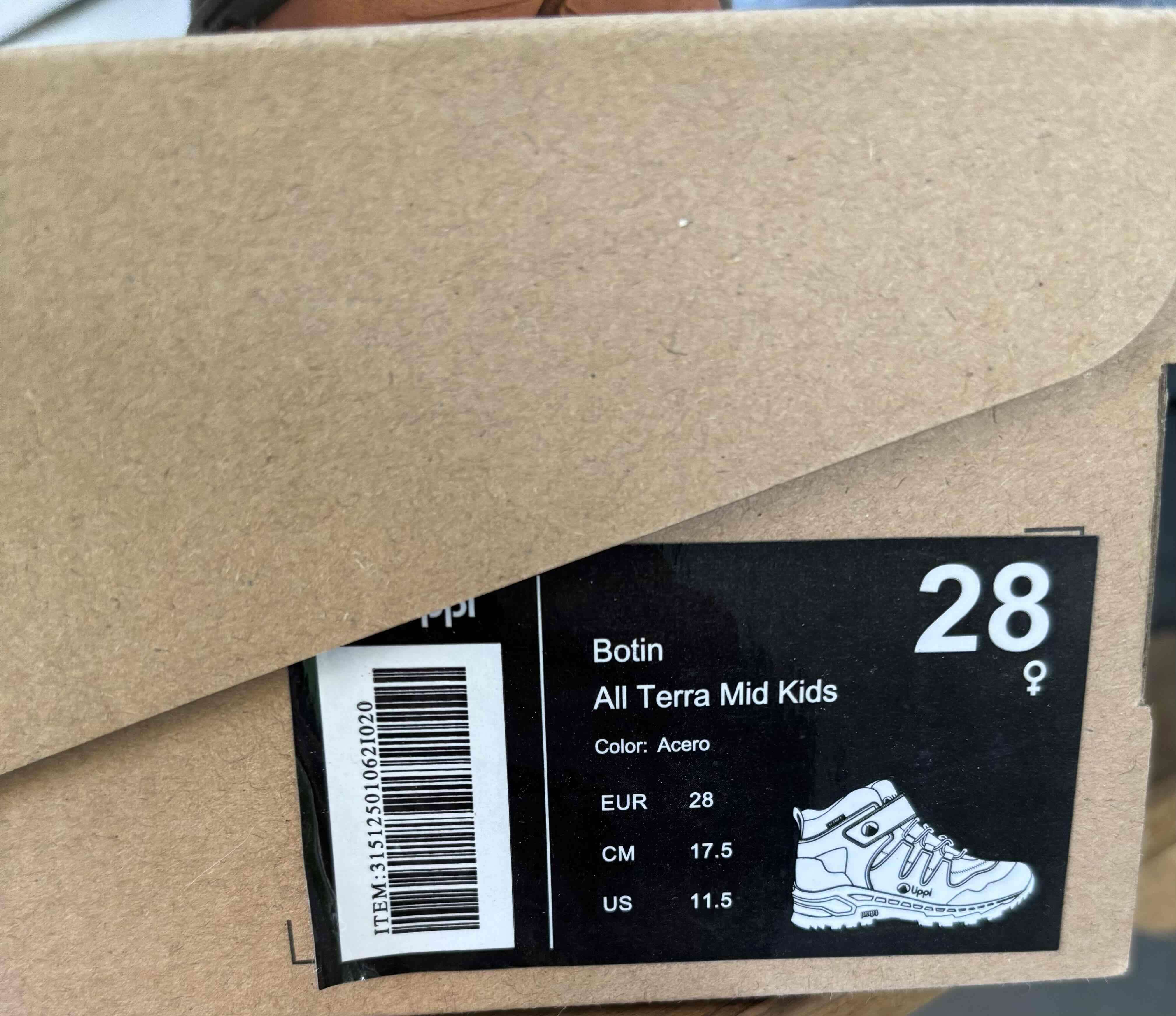 Botín infantil Lippi All Terra Mid gris y rosa - miniatura 2