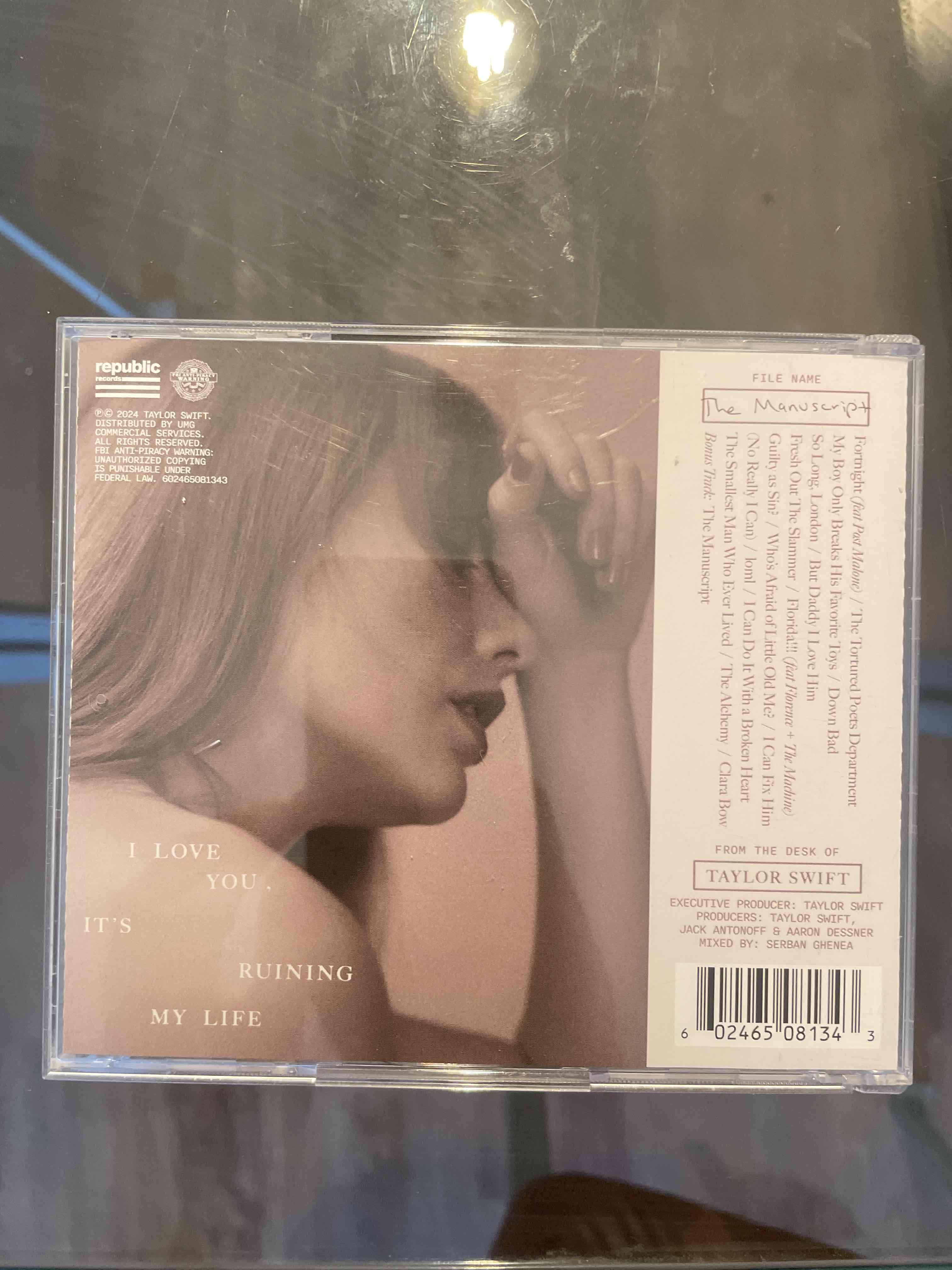 CD álbum The Tortured Poets Department: The manusc - miniatura 2