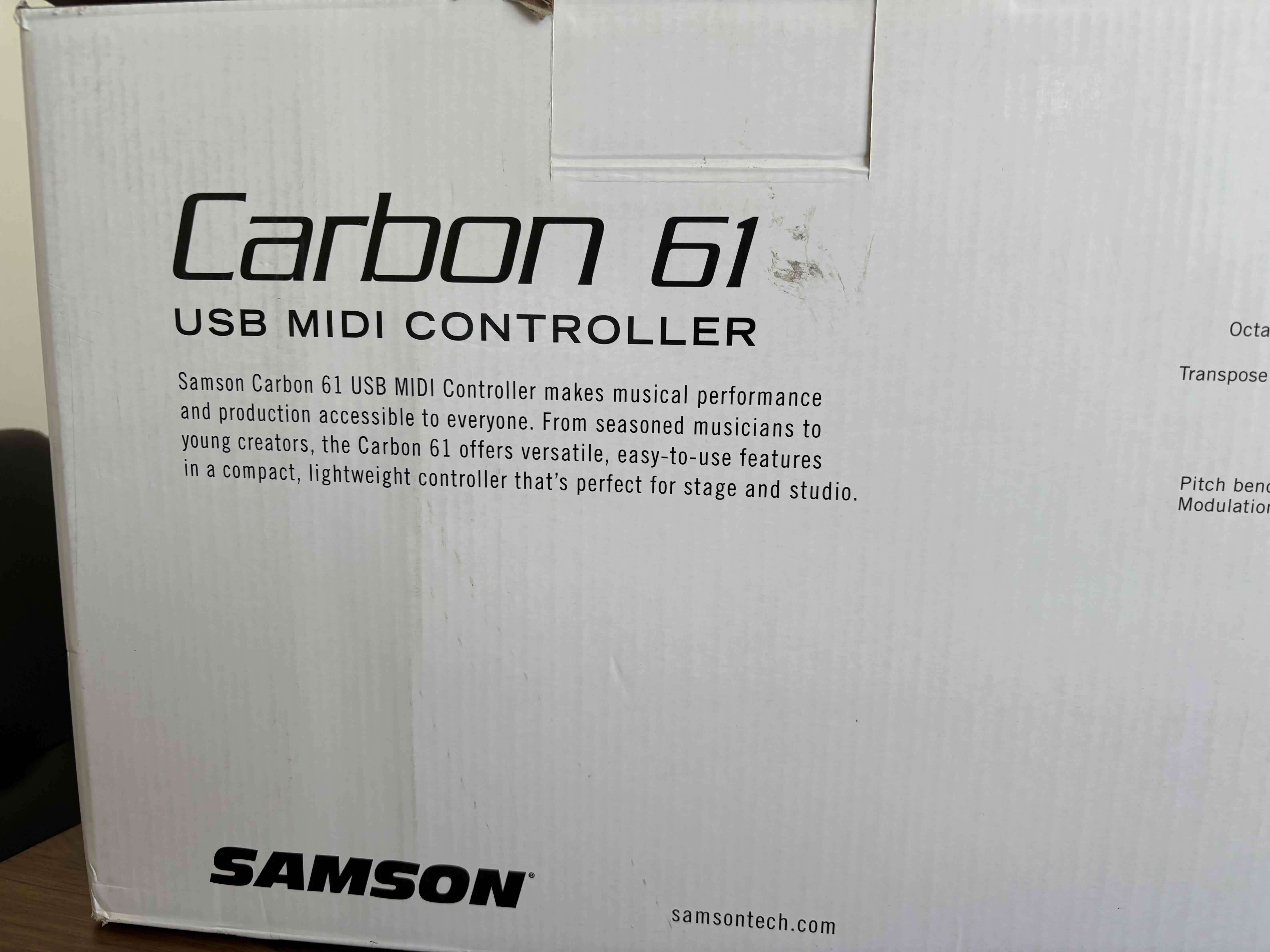 Teclado MIDI Samson Carbon 61 - miniatura 4