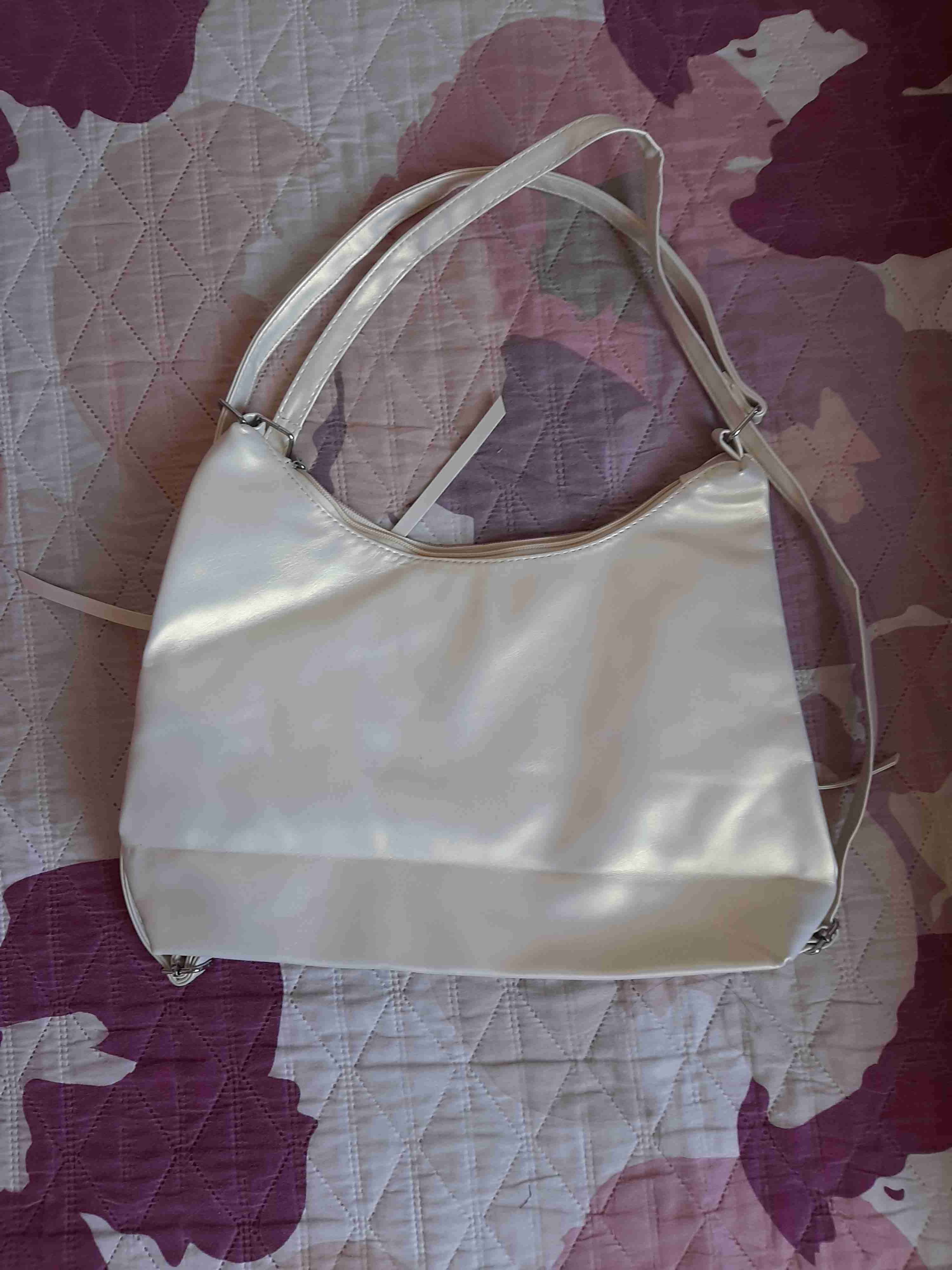 Bolso blanco con lazos decorativos - miniatura 2