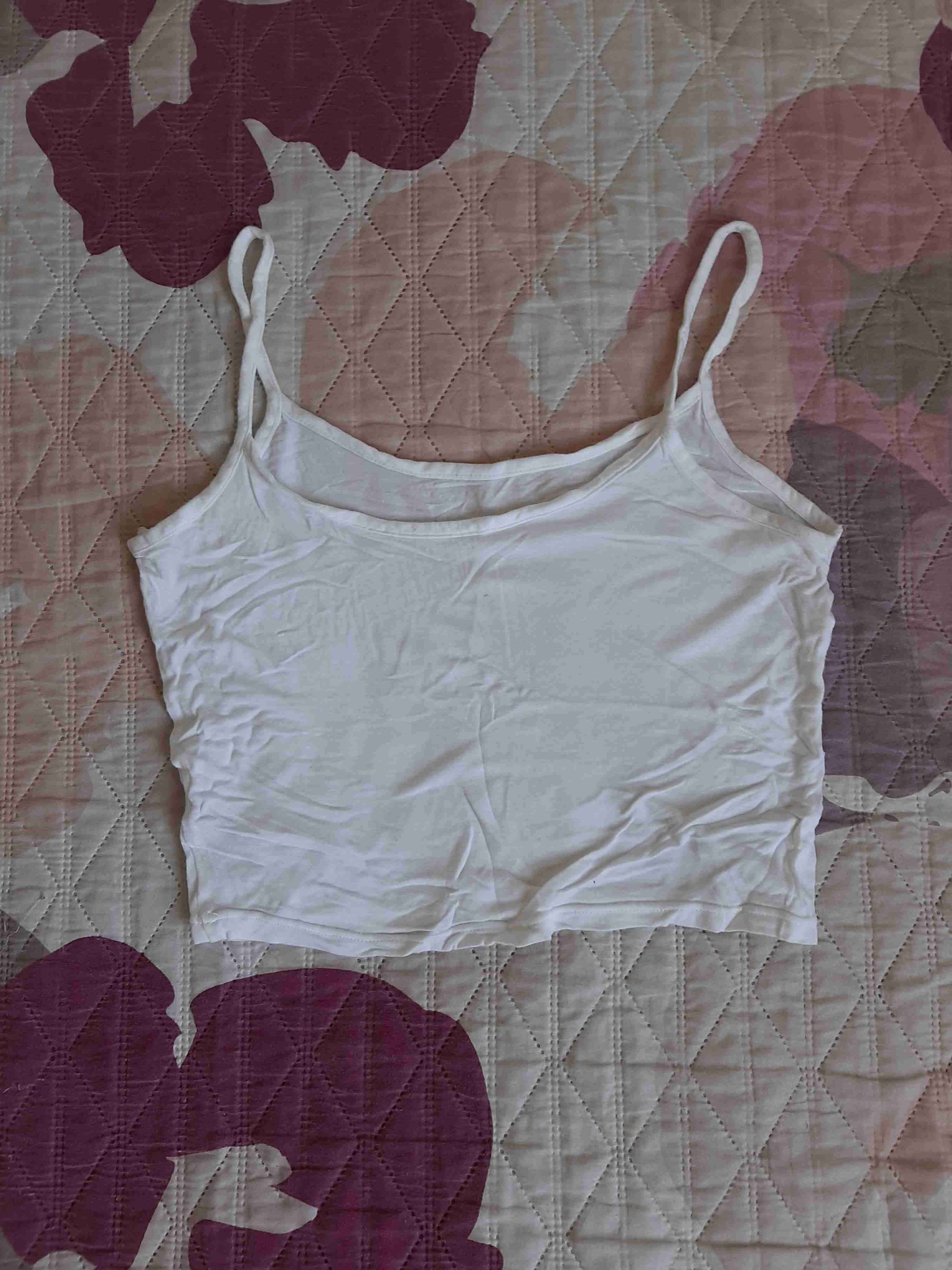 Polera blanca básica tirantes