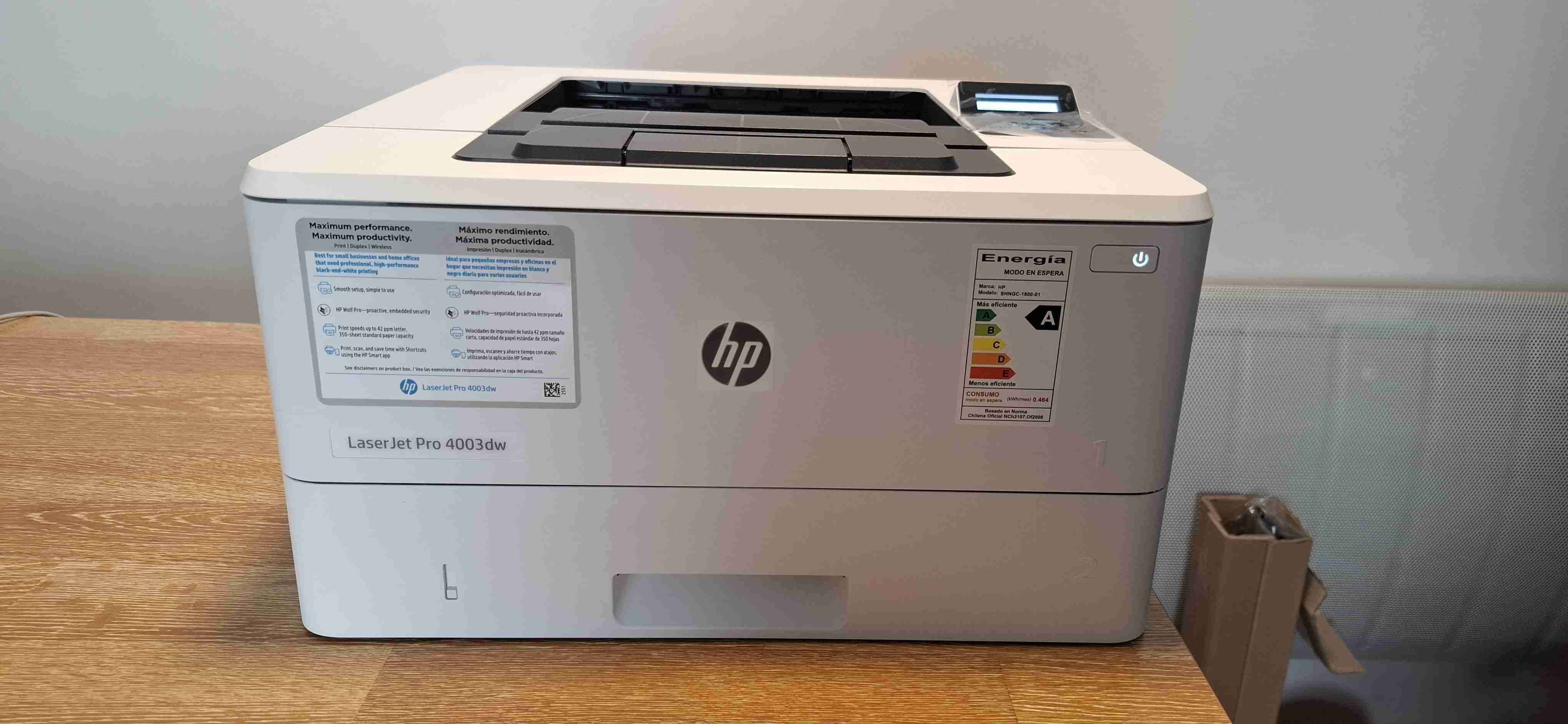 Impresora HP LaserJet Pro 4003dw Monocromática