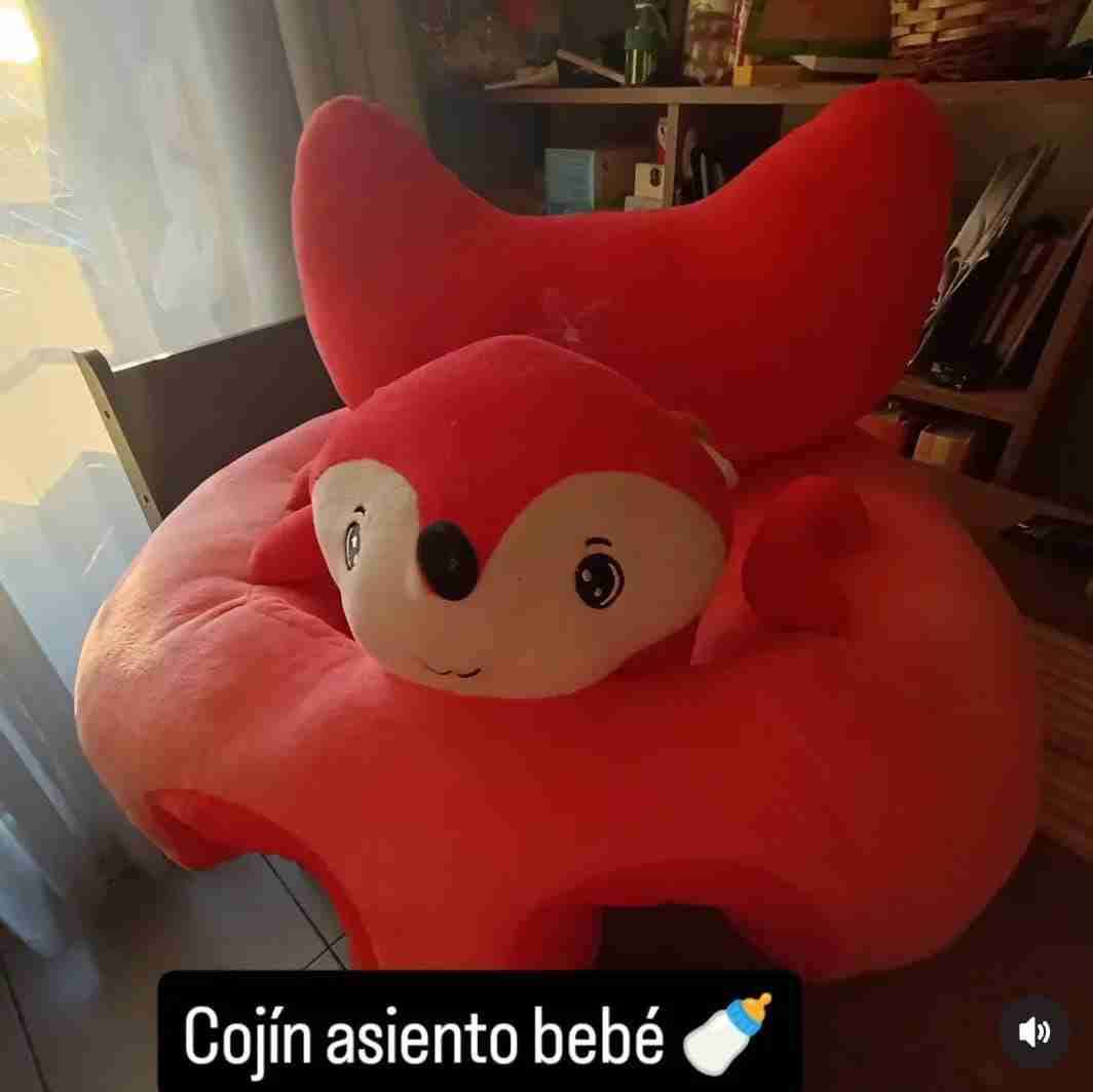 Cojín asiento bebé rojo