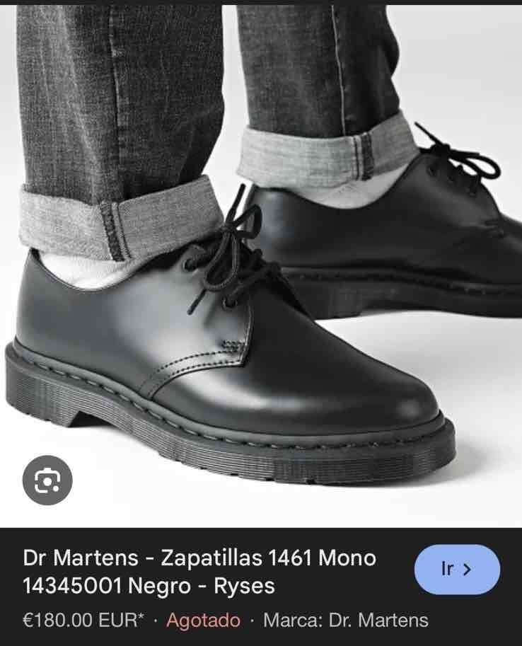 Zapatos Dr Martens 1461 mono Smooth de piel - miniatura 5