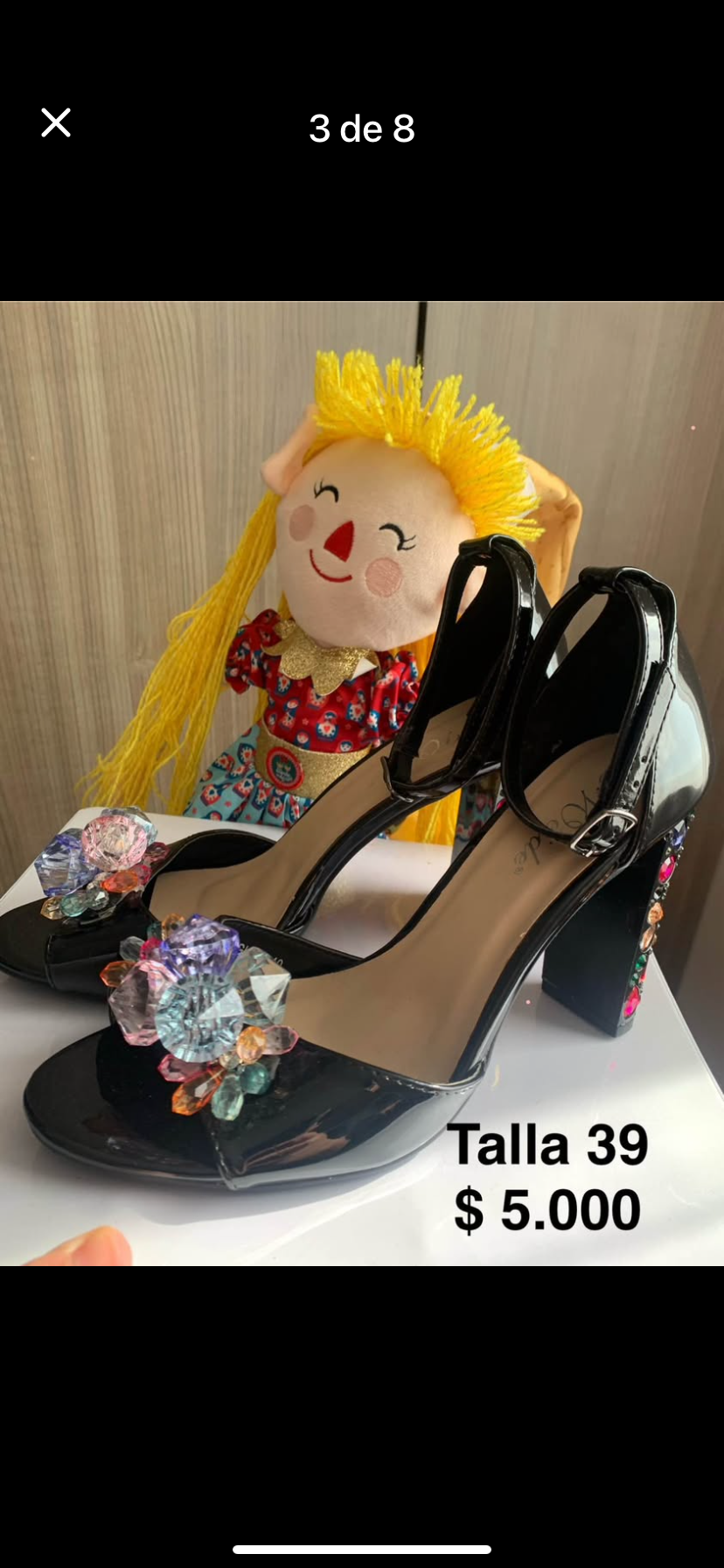 Tacones talla 39. - miniatura 2