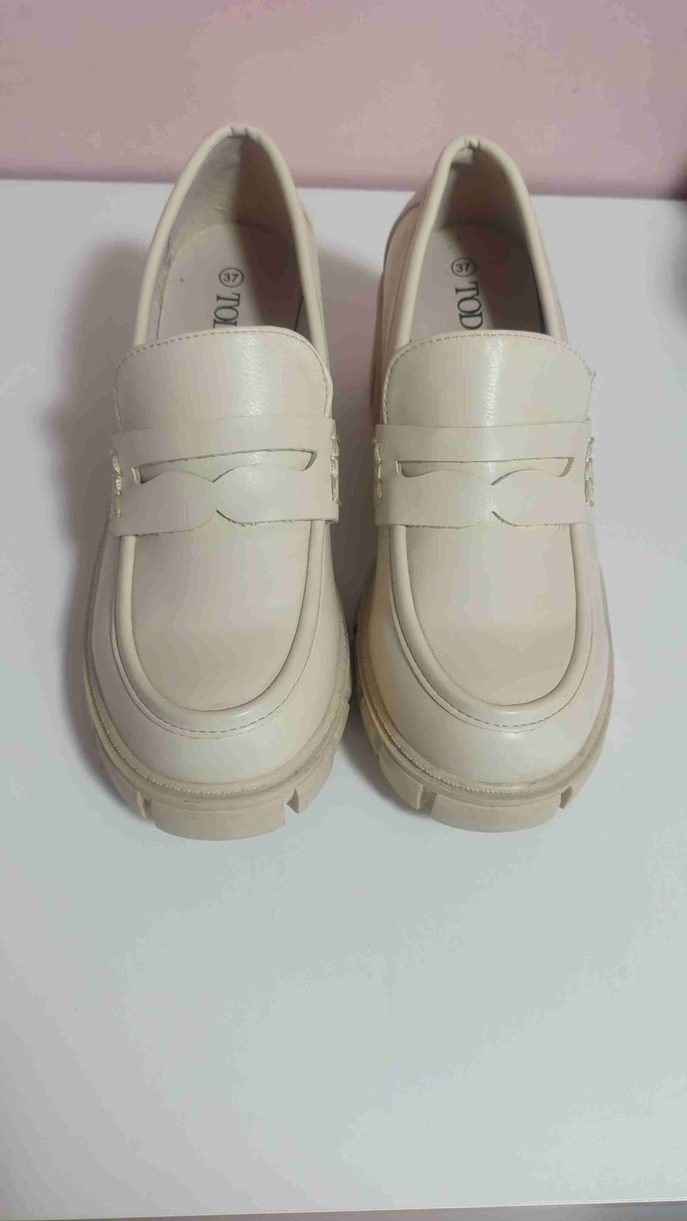 Mocasines beige con plataforma Todopiel - miniatura 3