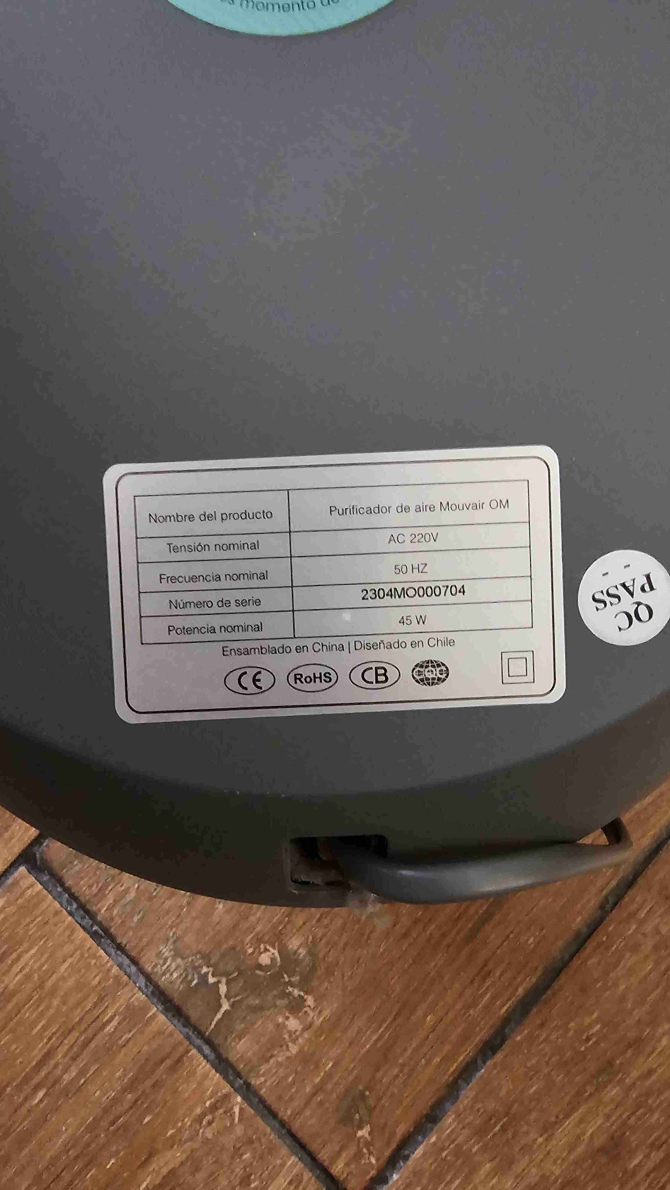 Purificador de aire MouVair gris - miniatura 5