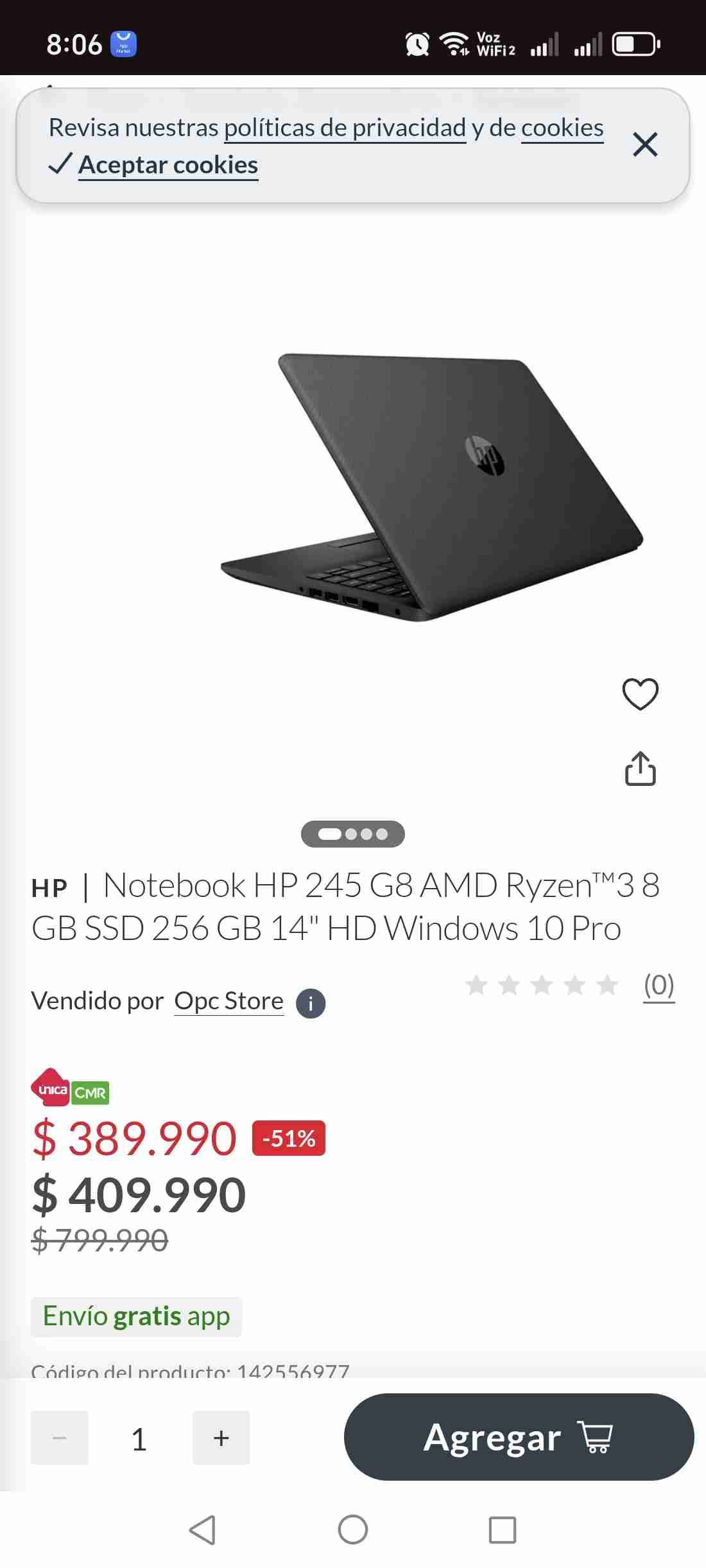 Notebook HP - miniatura 2