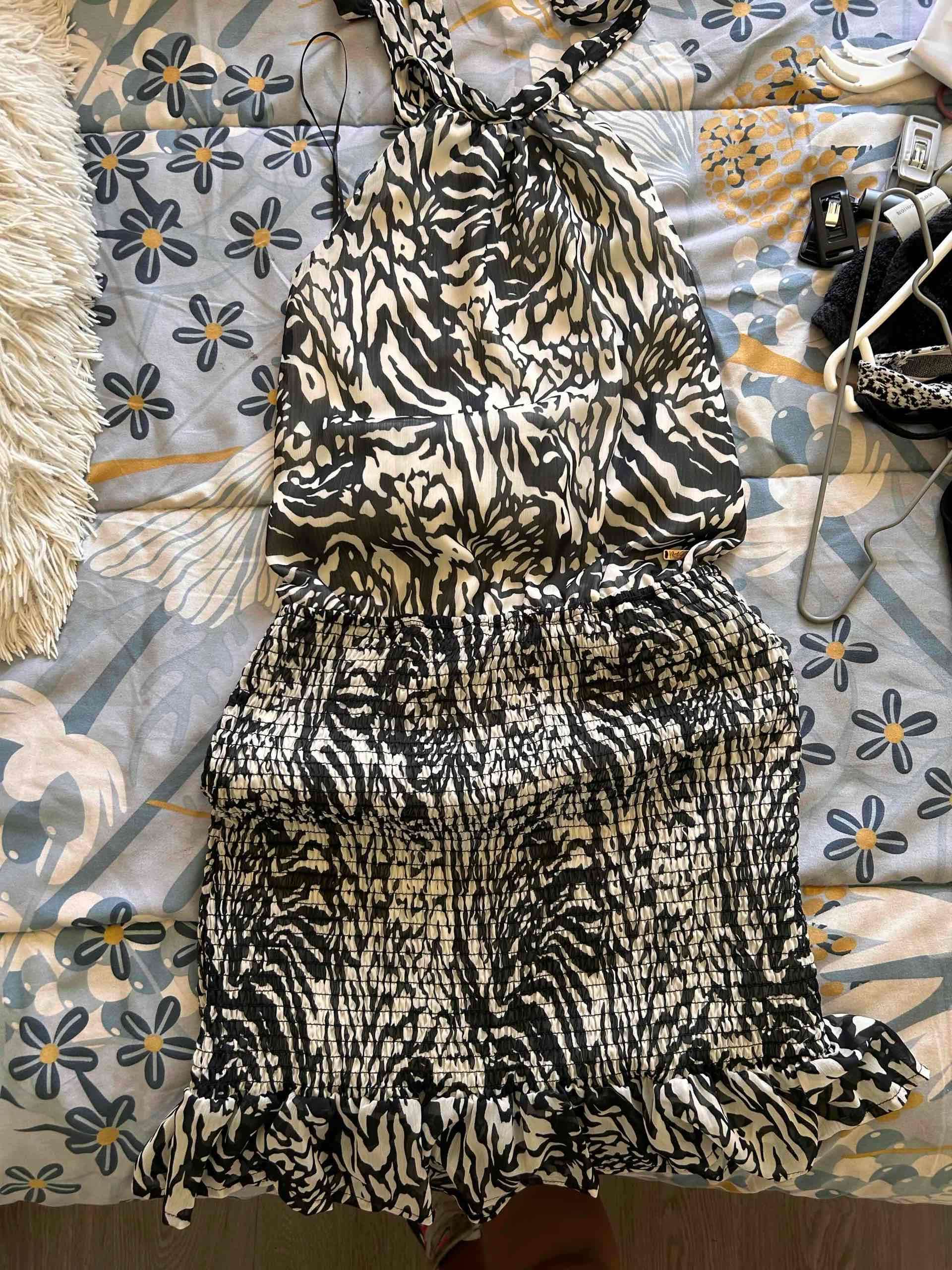 Vestido estampado animal print