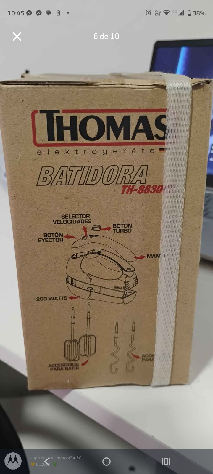 BATIDORA DE MANO THOMAS TH-8830M - miniatura 4