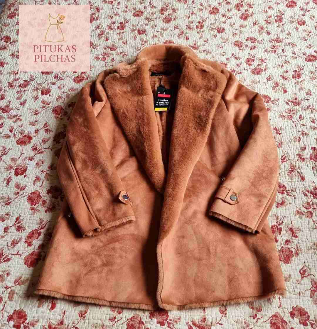 Abrigo de mujer color camel - miniatura 2