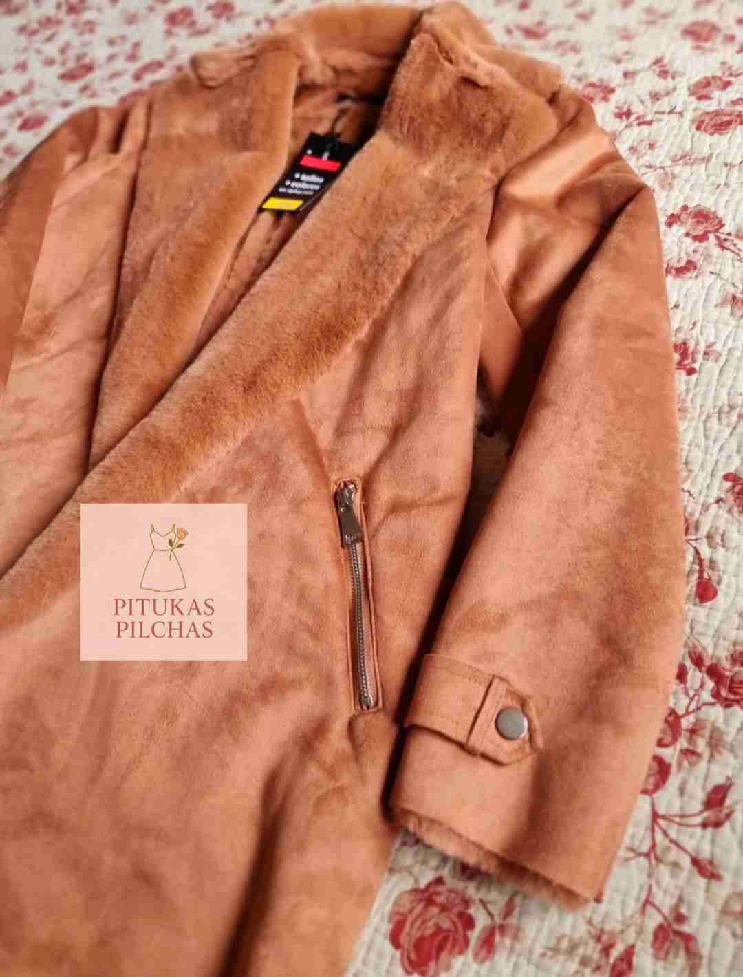 Abrigo de mujer color camel - miniatura 4