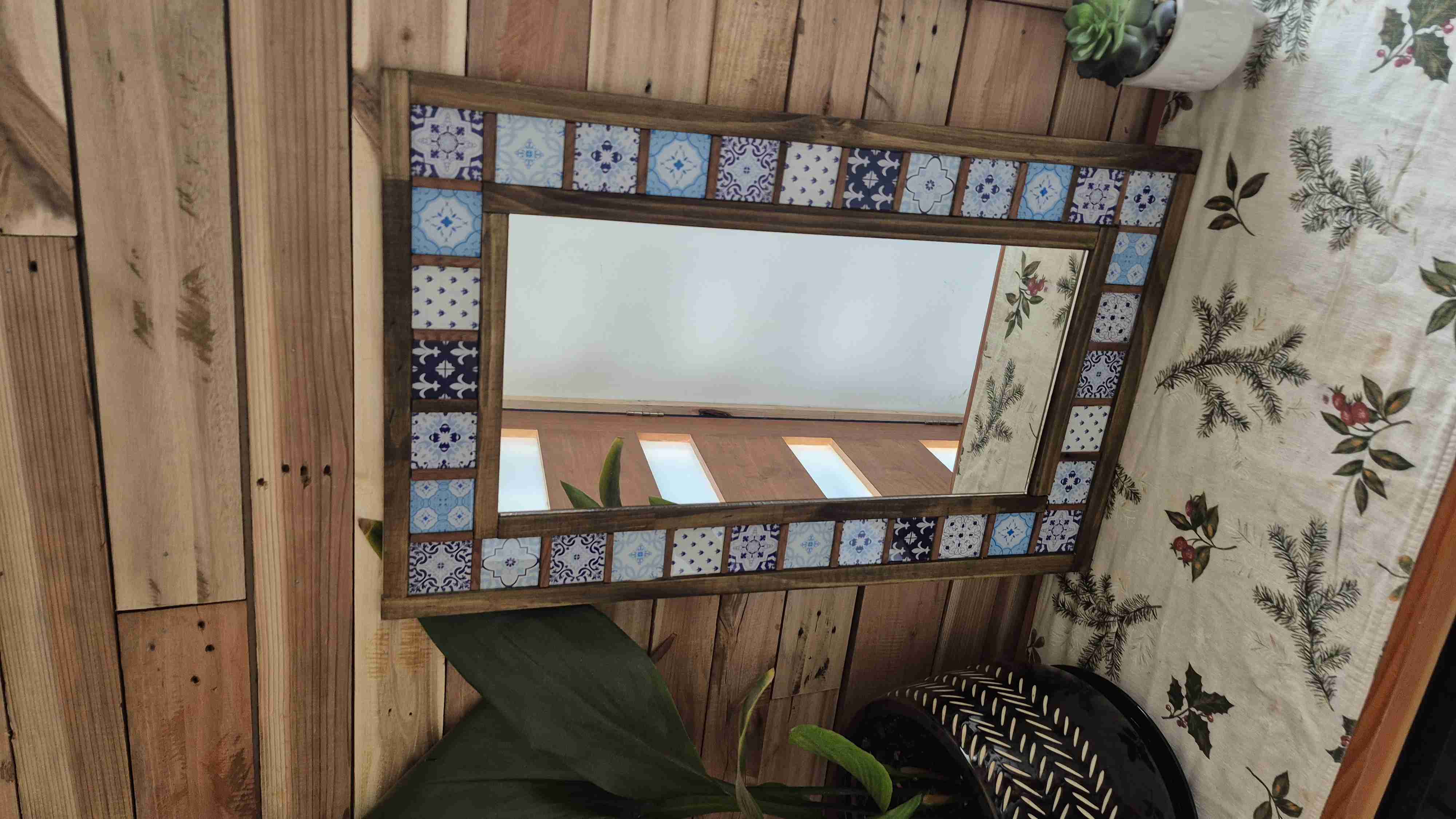 Espejo con marco de azulejos - miniatura 3