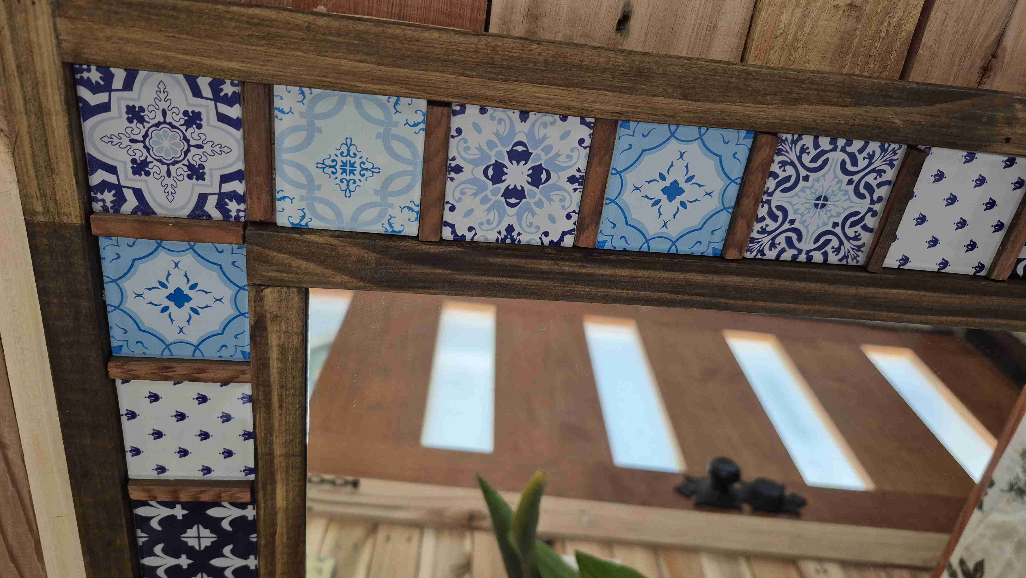 Espejo con marco de azulejos - miniatura 4