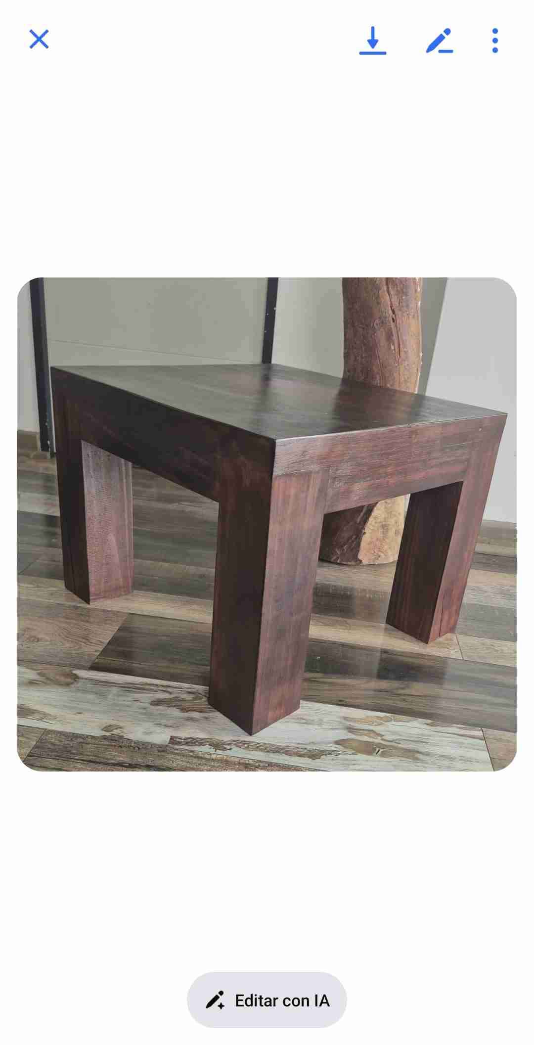 Mesa de centro de madera