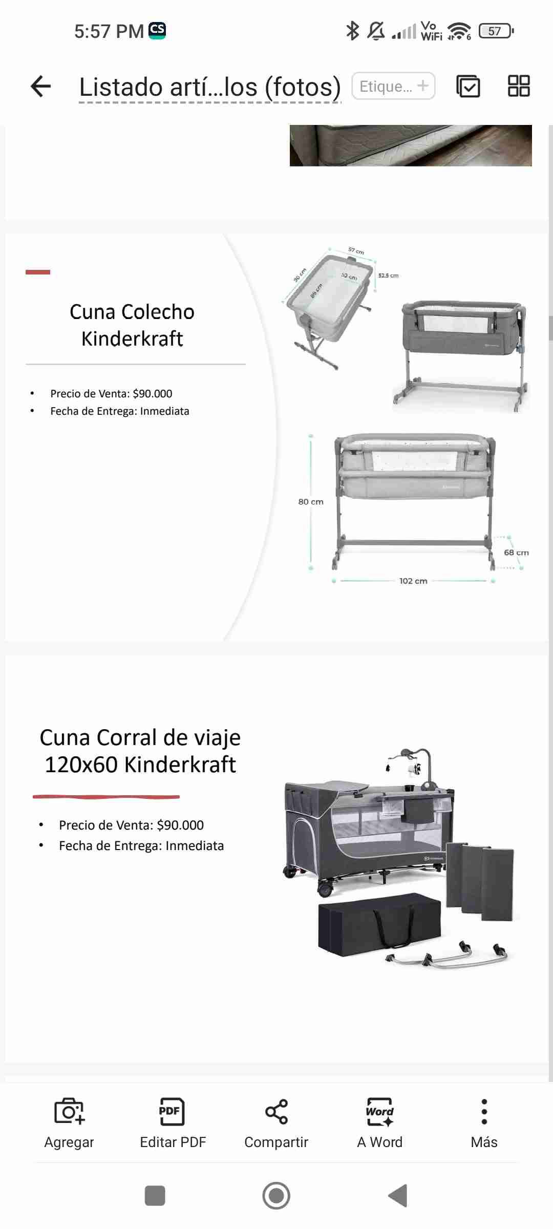 Cuna corral Kinderkraft como nueva - miniatura 2