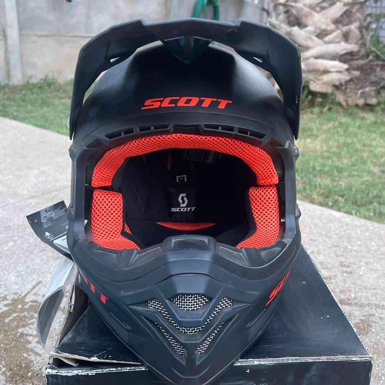 Casco de motocross Scott negro - miniatura 2