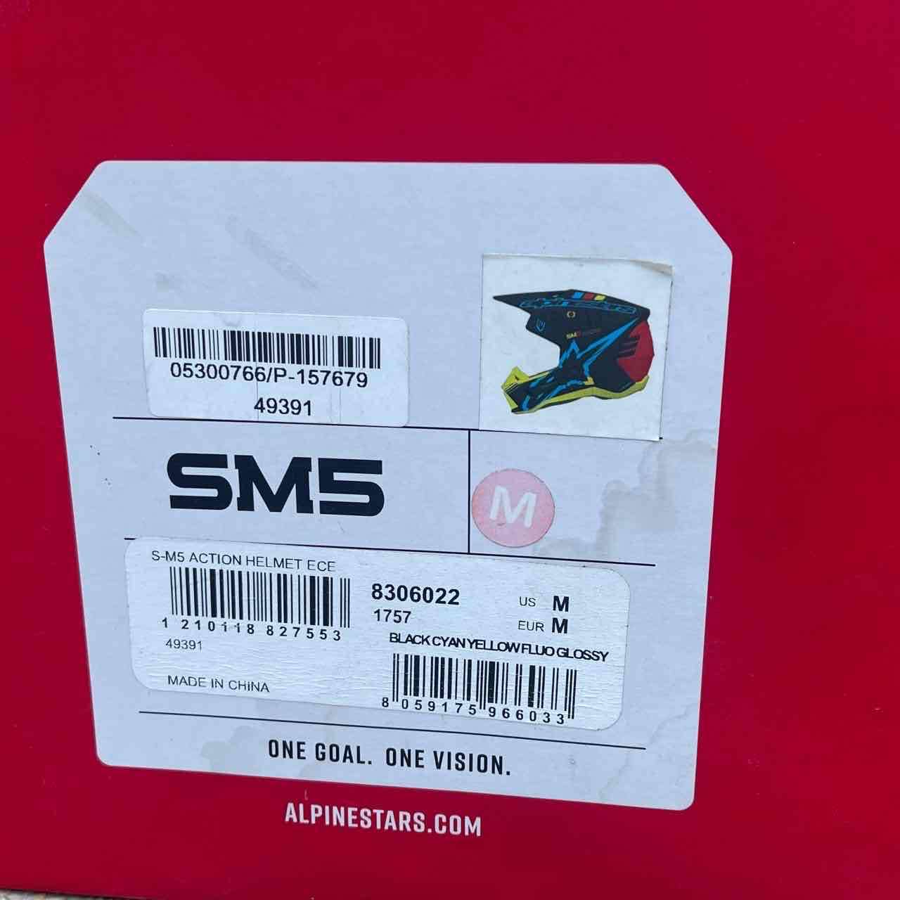 Casco motocross Alpinestars negro - miniatura 3