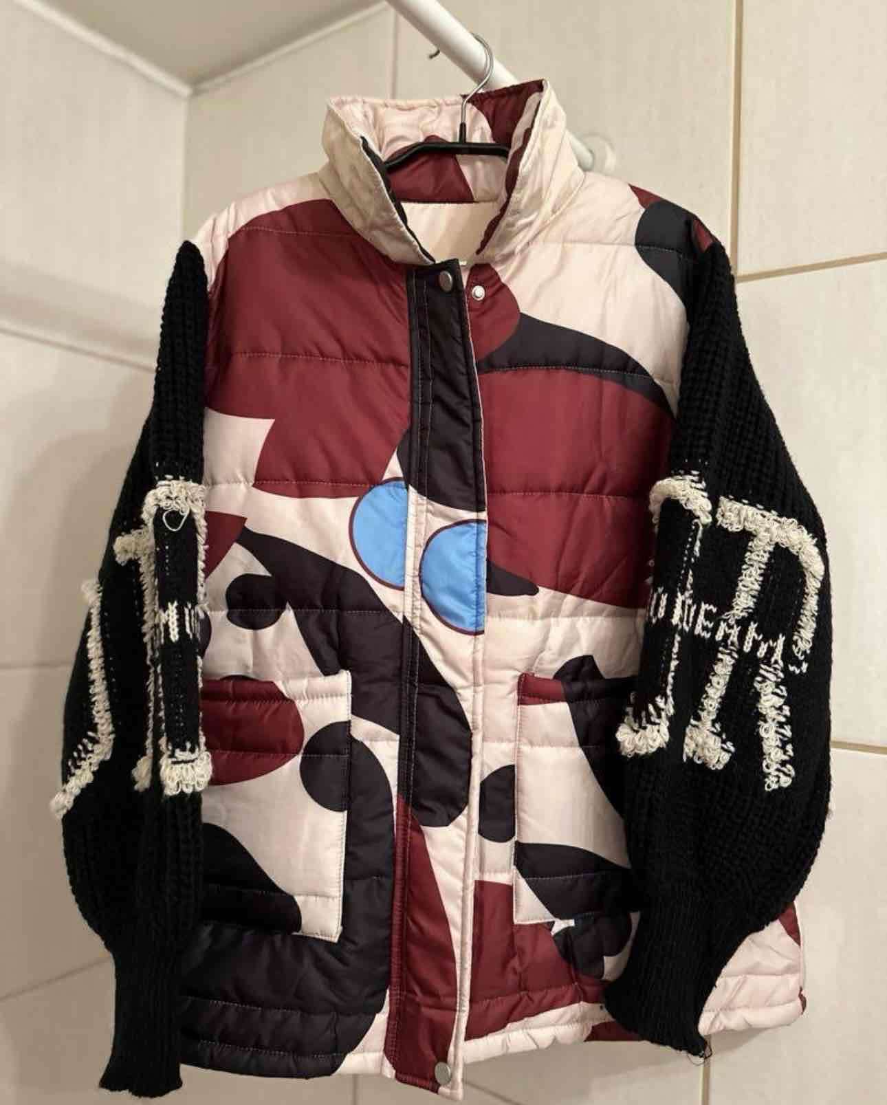Chaqueta acolchada multicolor