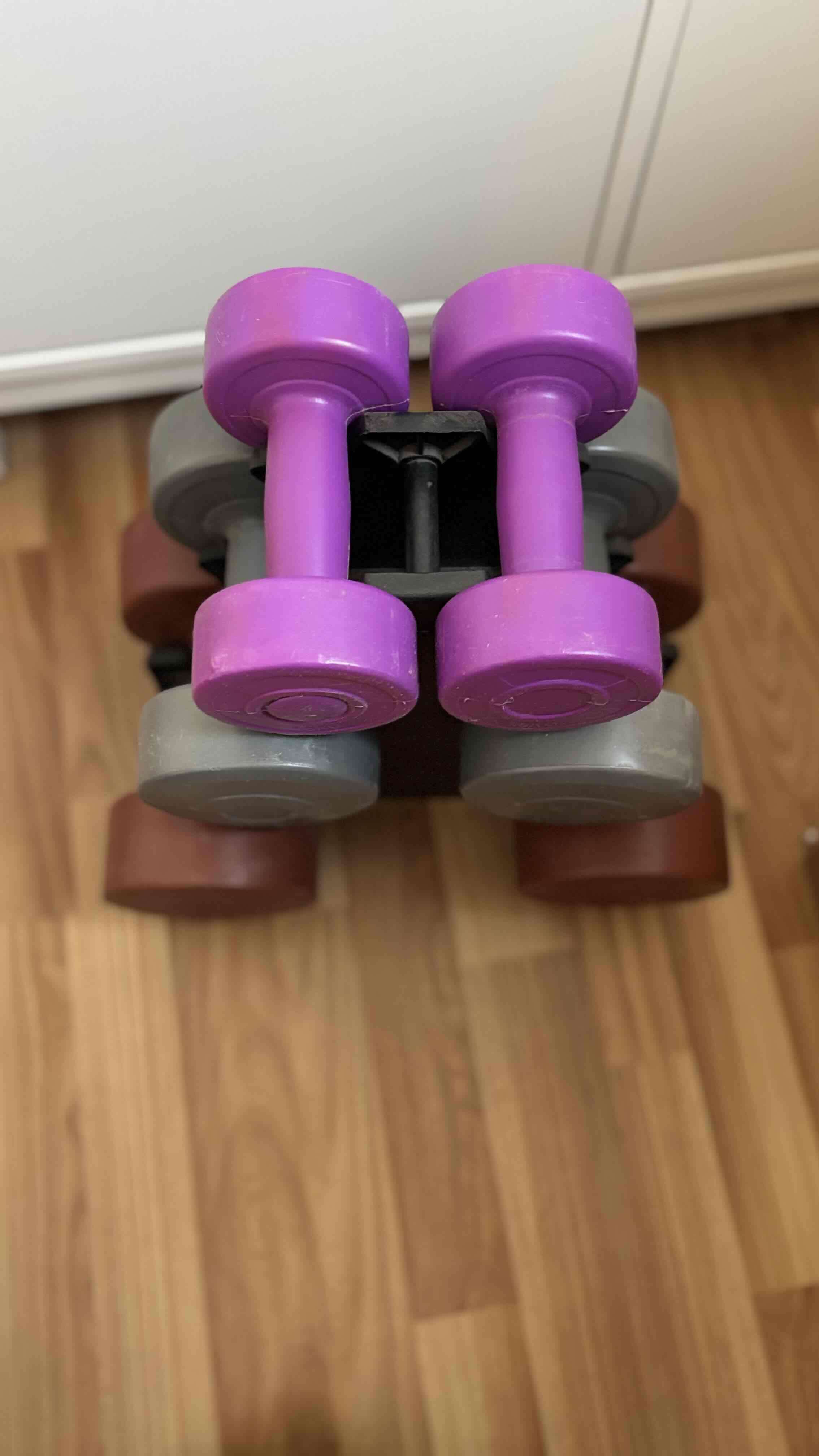 Juego de pesas con soporte - miniatura 2