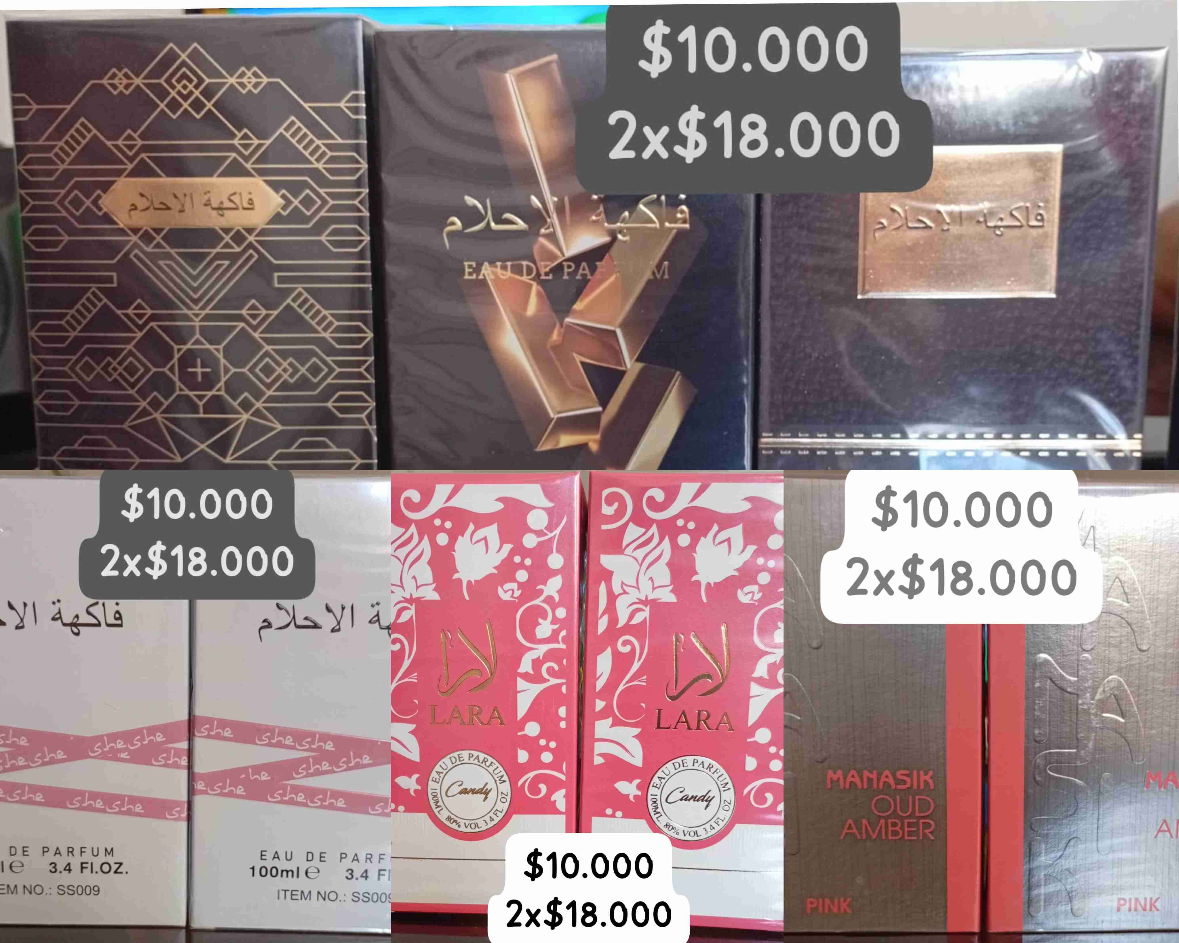 Perfumes varios 100ml