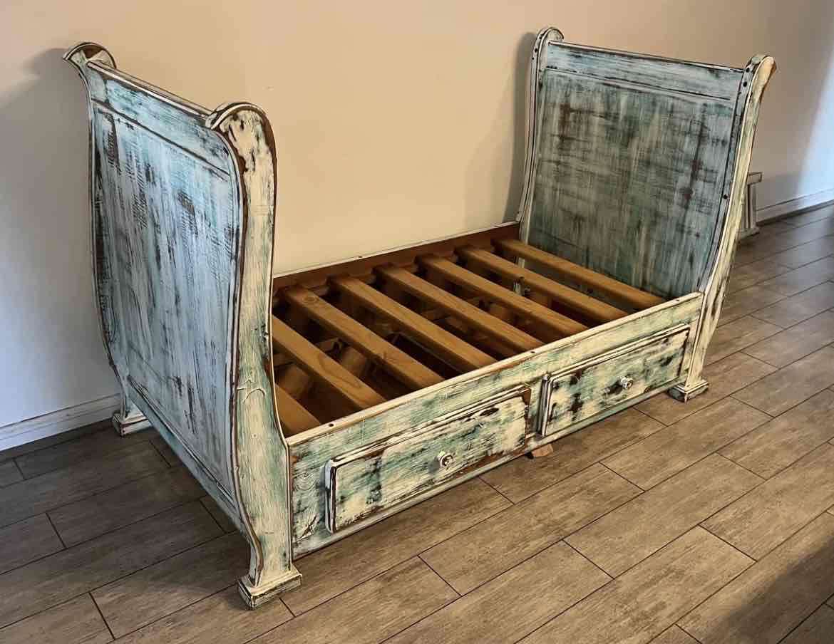 Cuna Cuja / Cama de Transición, Vintage de Madera - miniatura 4