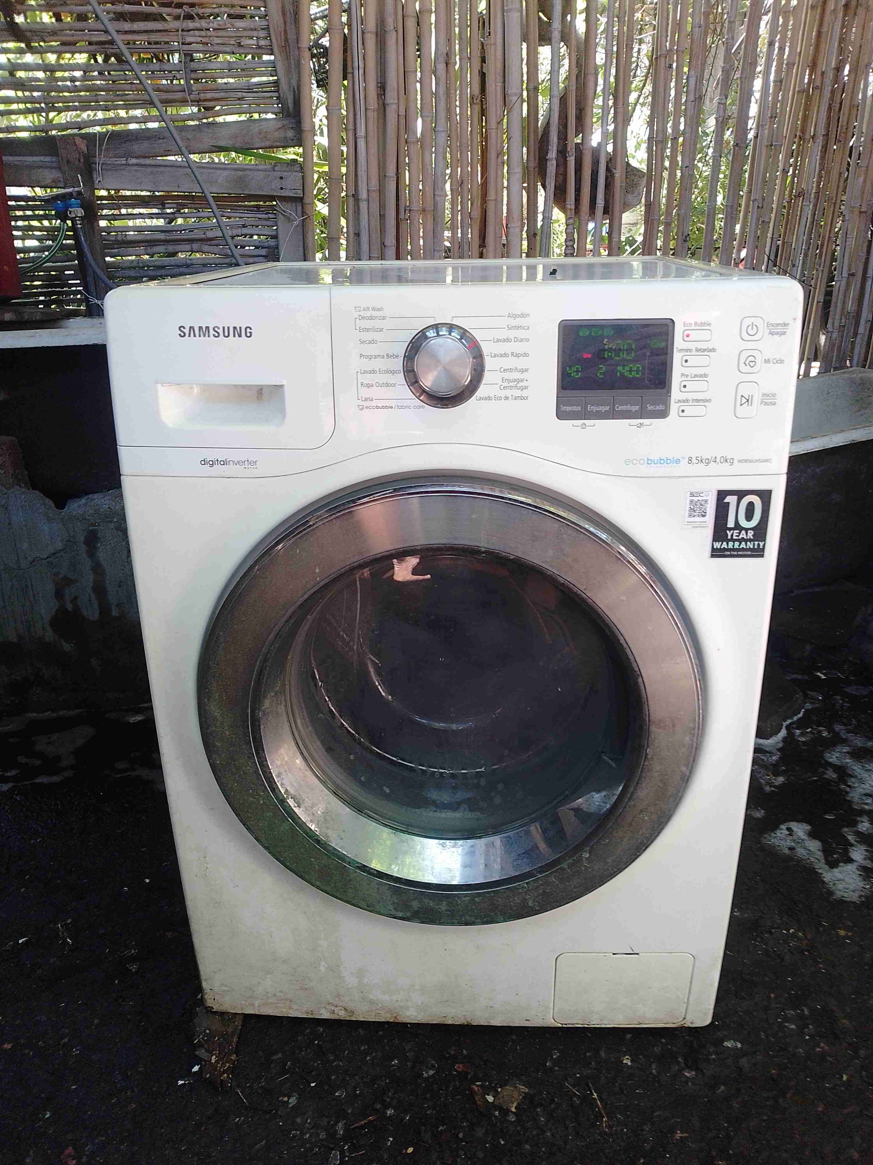 Lavadora Samsung blanca usada - miniatura 2