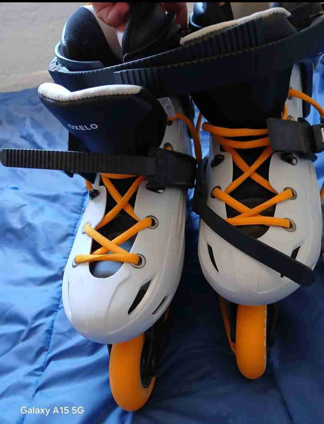 Patines en línea Oxelo MF500 gris - miniatura 2