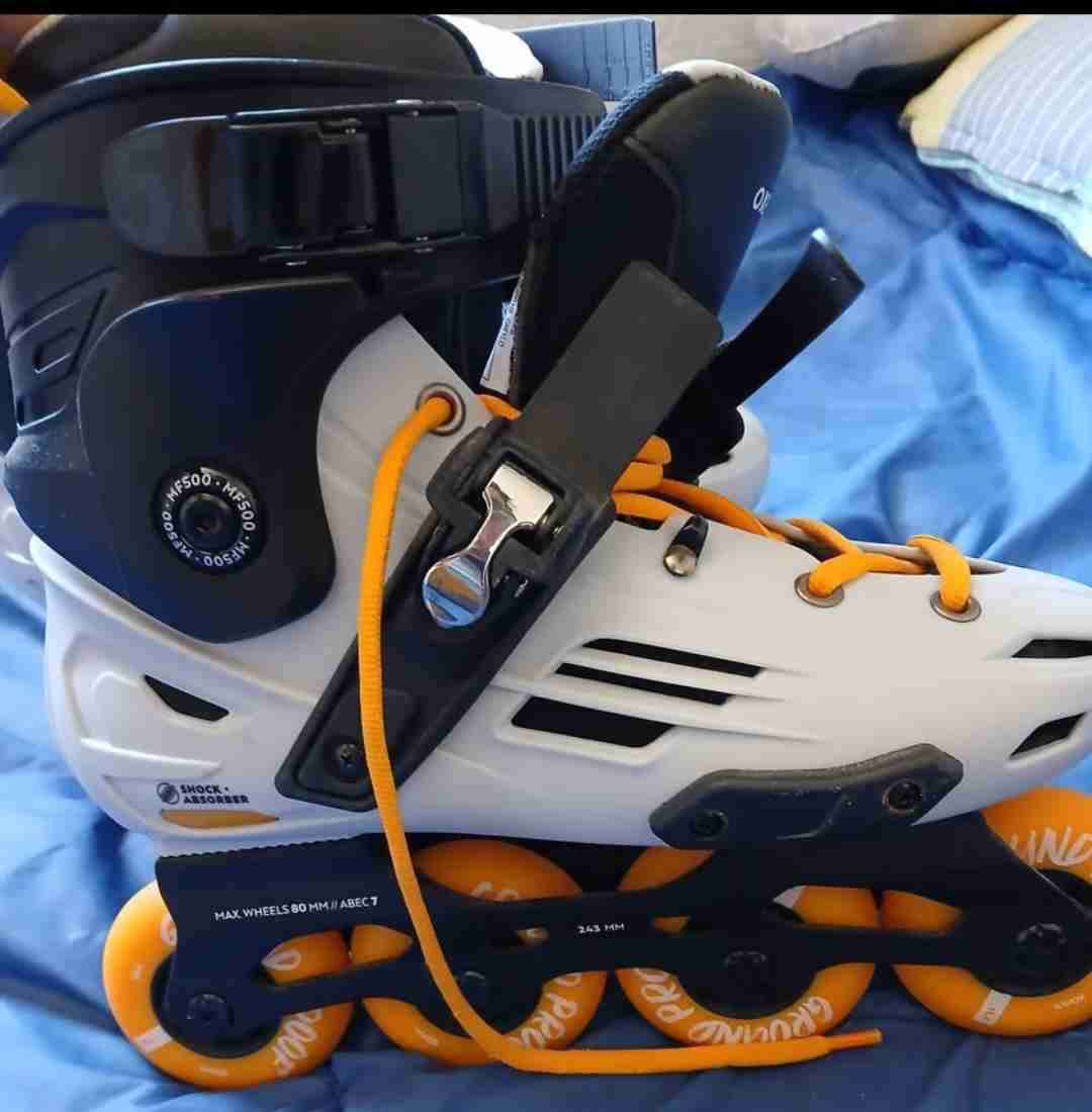 Patines en línea Oxelo MF500 gris - miniatura 4