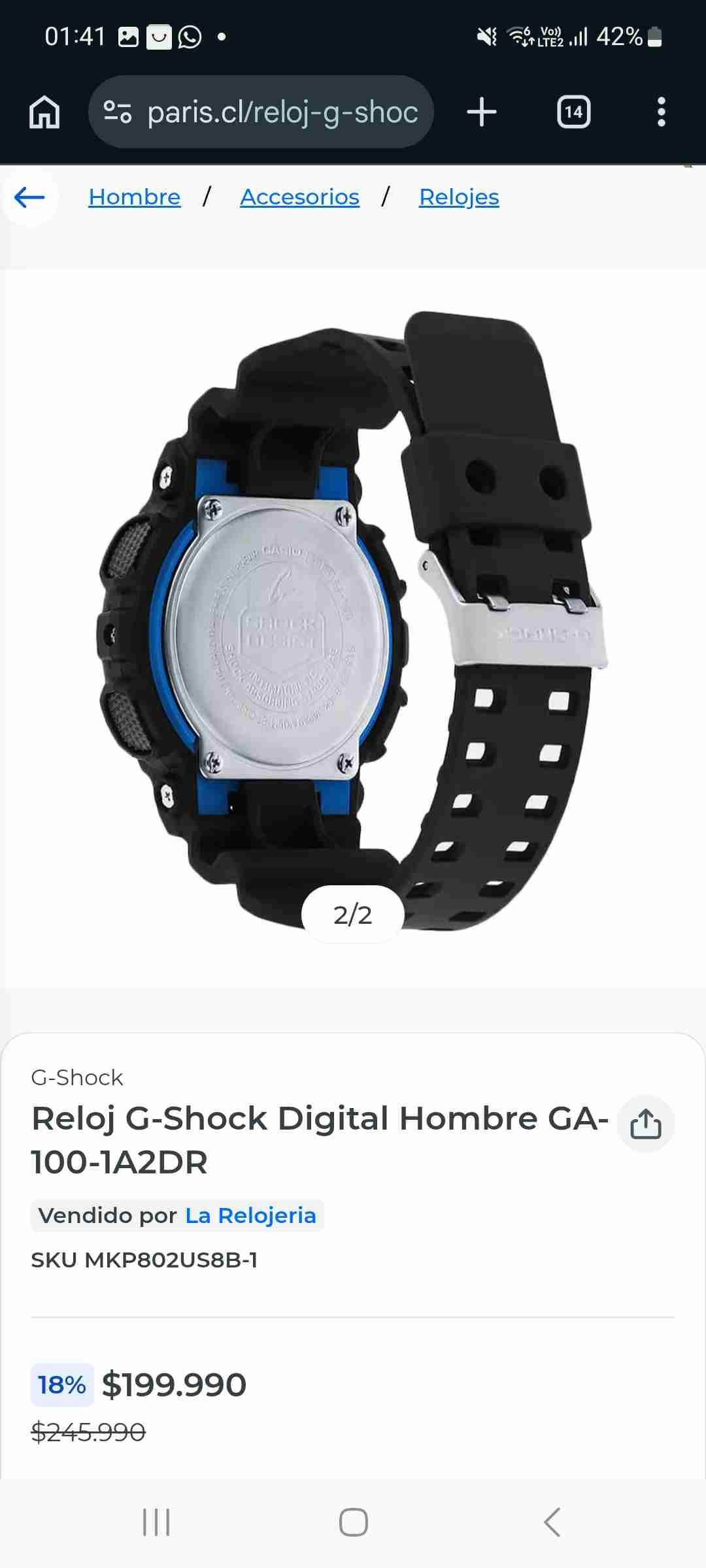 Reloj casio G shock usado - miniatura 2