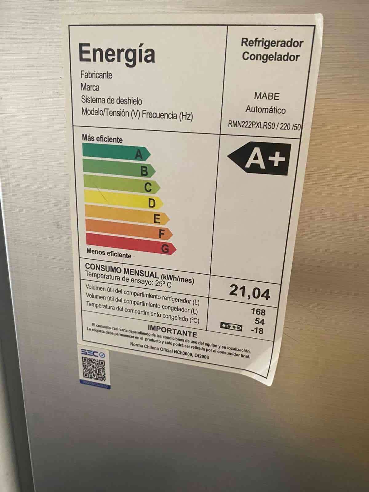 Refrigerador Mabe dos puertas - miniatura 4