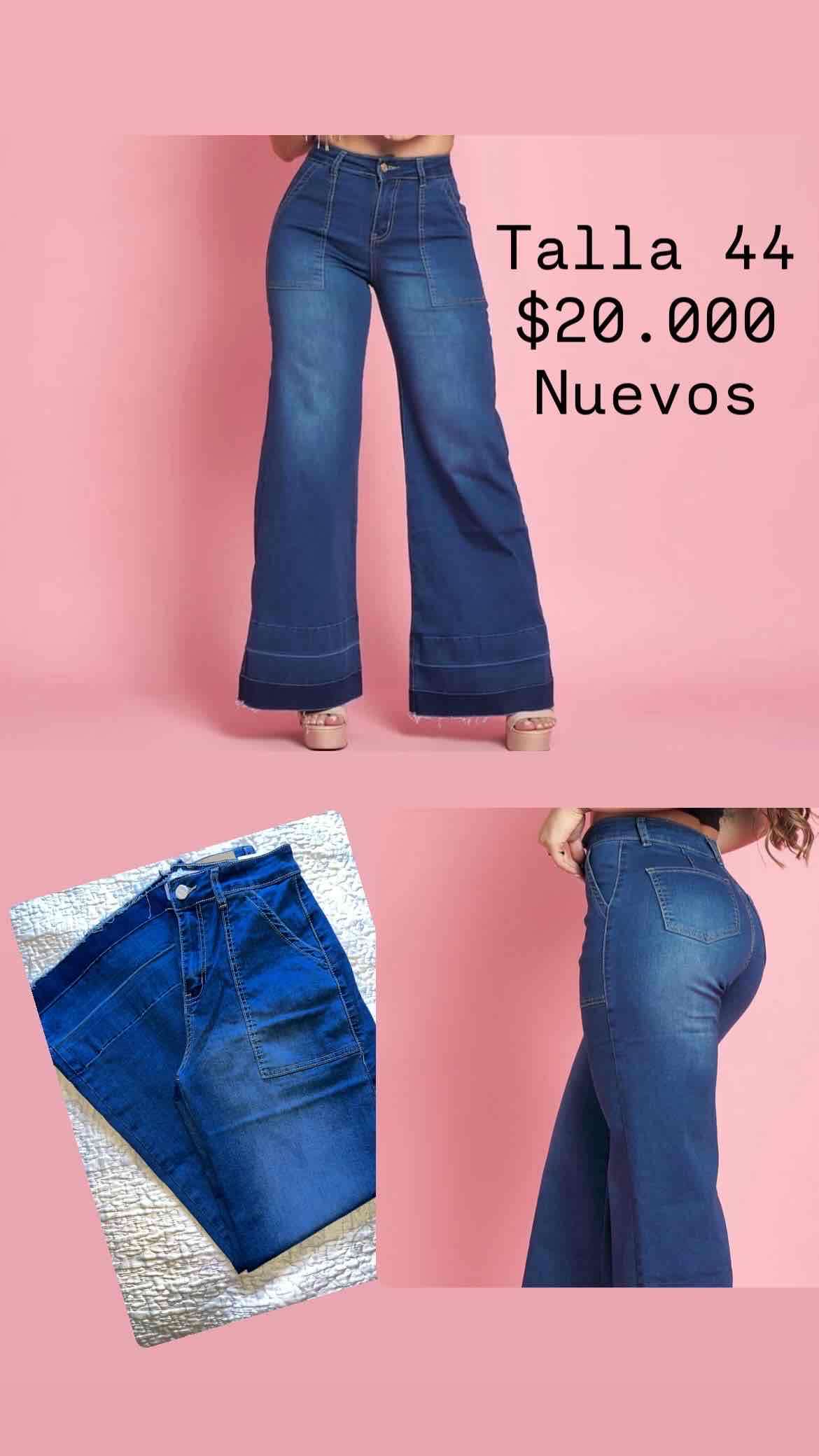 Jeans azules bota ancha - miniatura 6