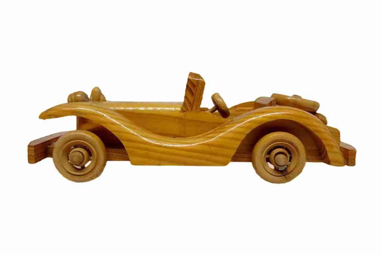 AUTO DE MADERA REPLICA ROLLS ROYCE SILVER GHOST - miniatura 3