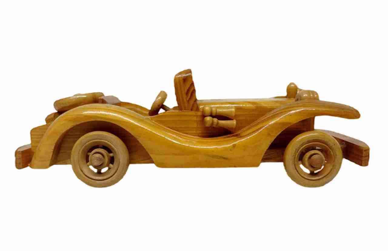 AUTO DE MADERA REPLICA ROLLS ROYCE SILVER GHOST - miniatura 4