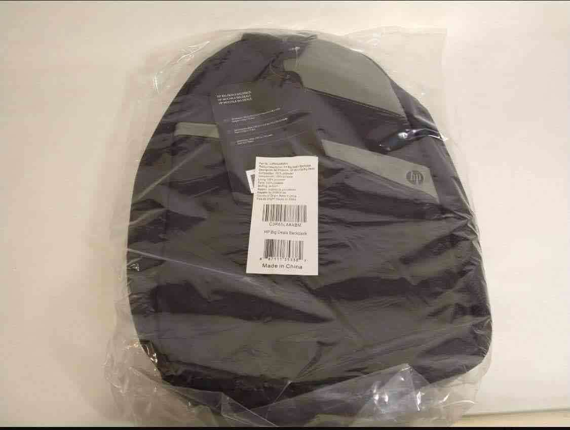 Mochila HP negra nueva