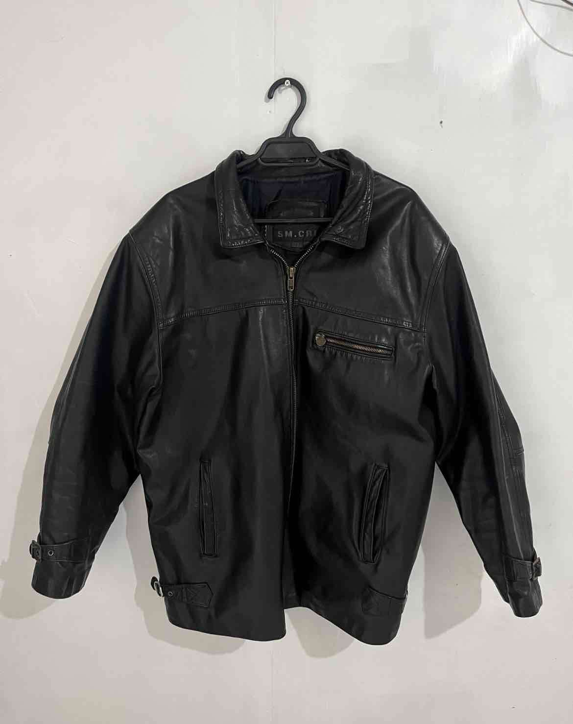 Chaqueta de cuero negra XXL - miniatura 2