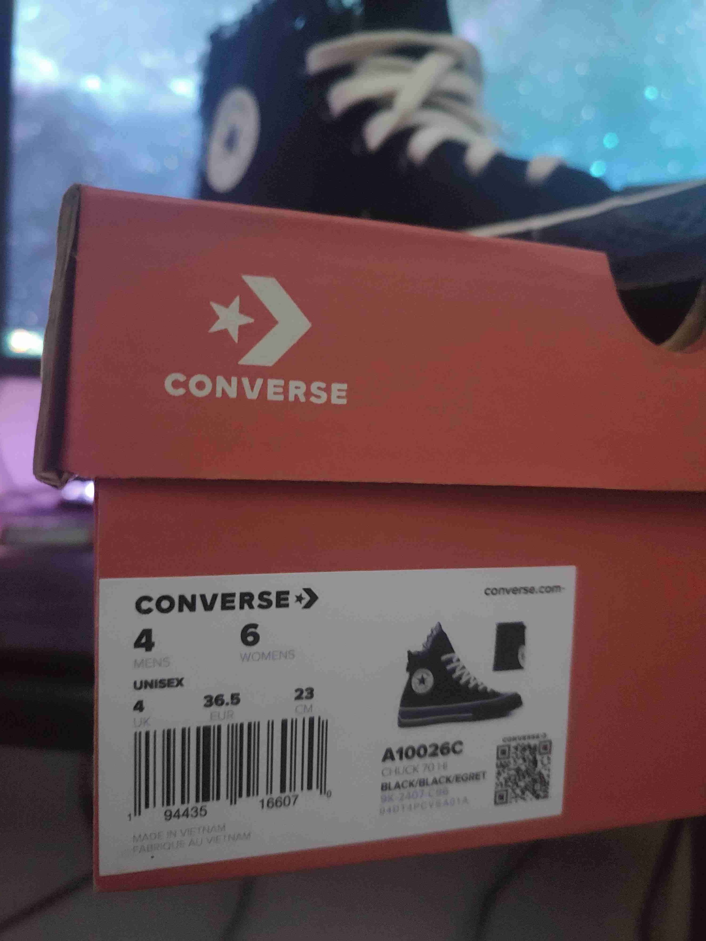Zapatillas Negras Converse Chuck Originales - miniatura 3